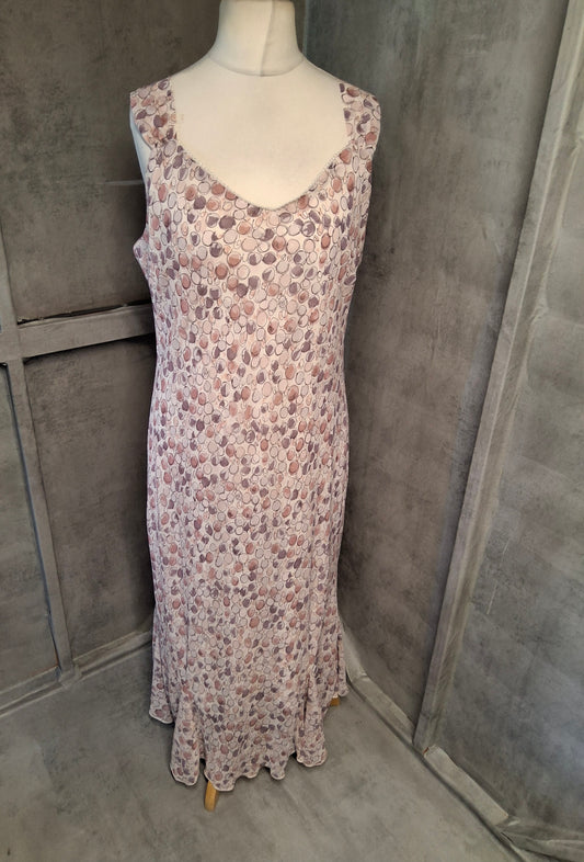BHS Petite Polka Dot Midi Dress – Beaded & Floaty | Size 20 fits UK 18/20