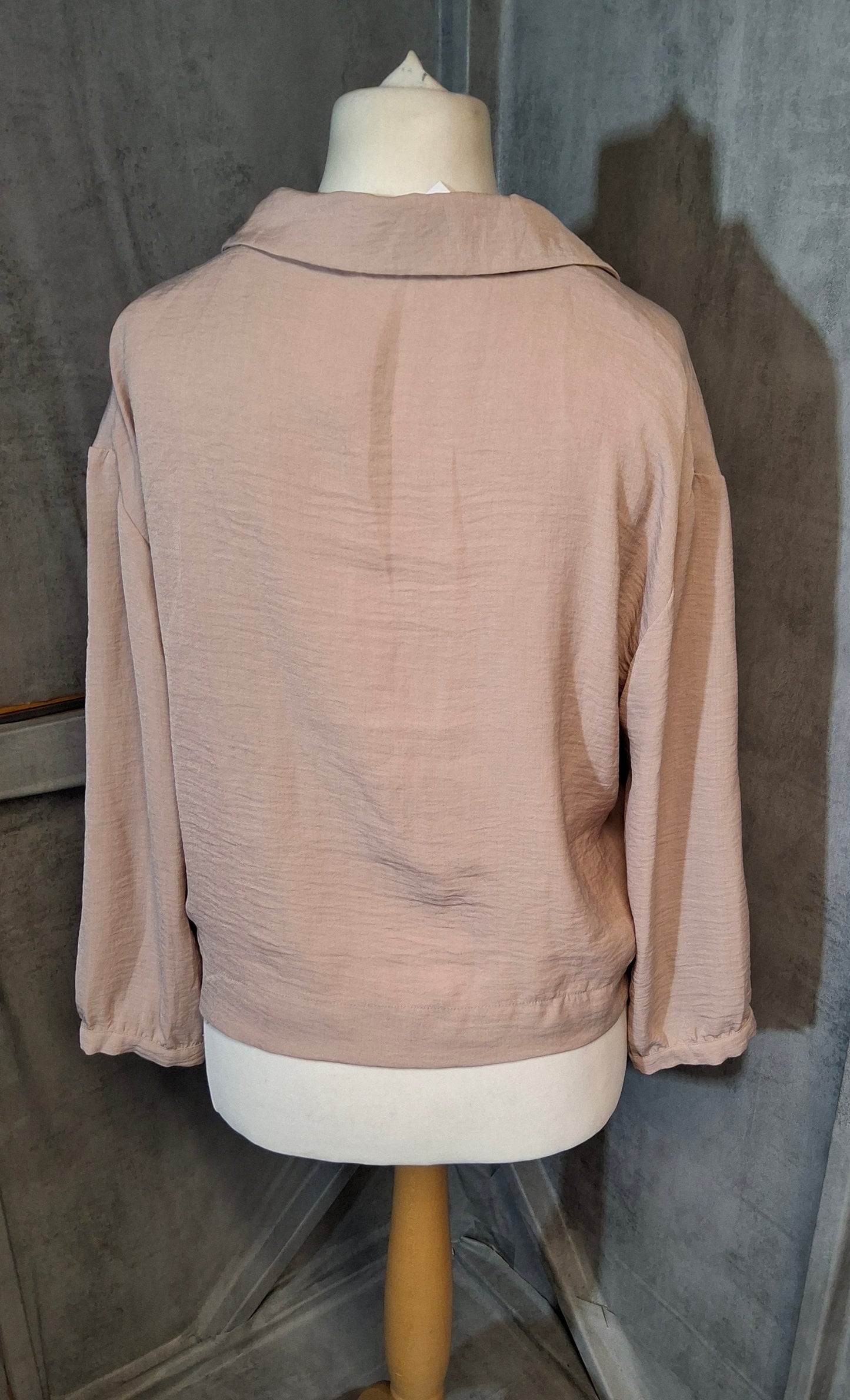 Topshop Light Pink Boxy Oversized Blouse – UK 12