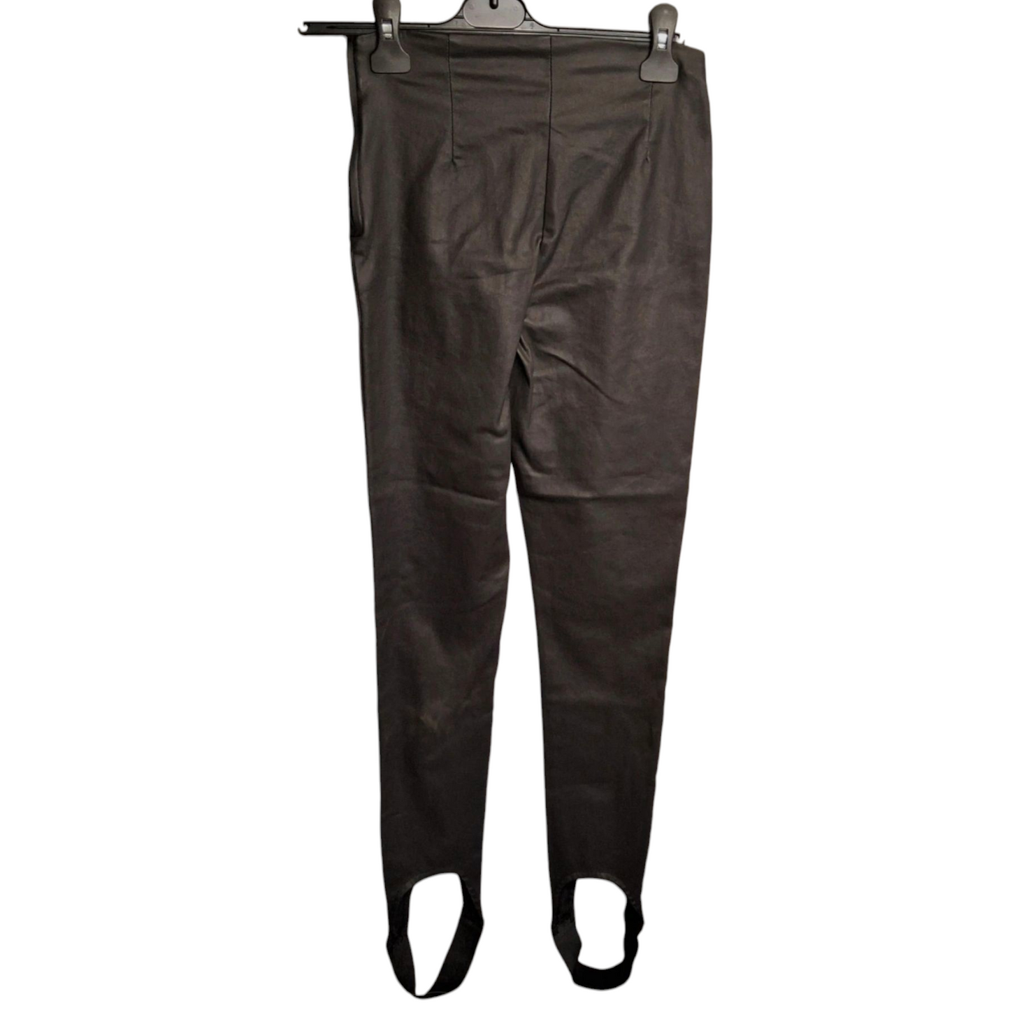 Primark Black Faux Leather Coated Leggings – Size 6 – NWT