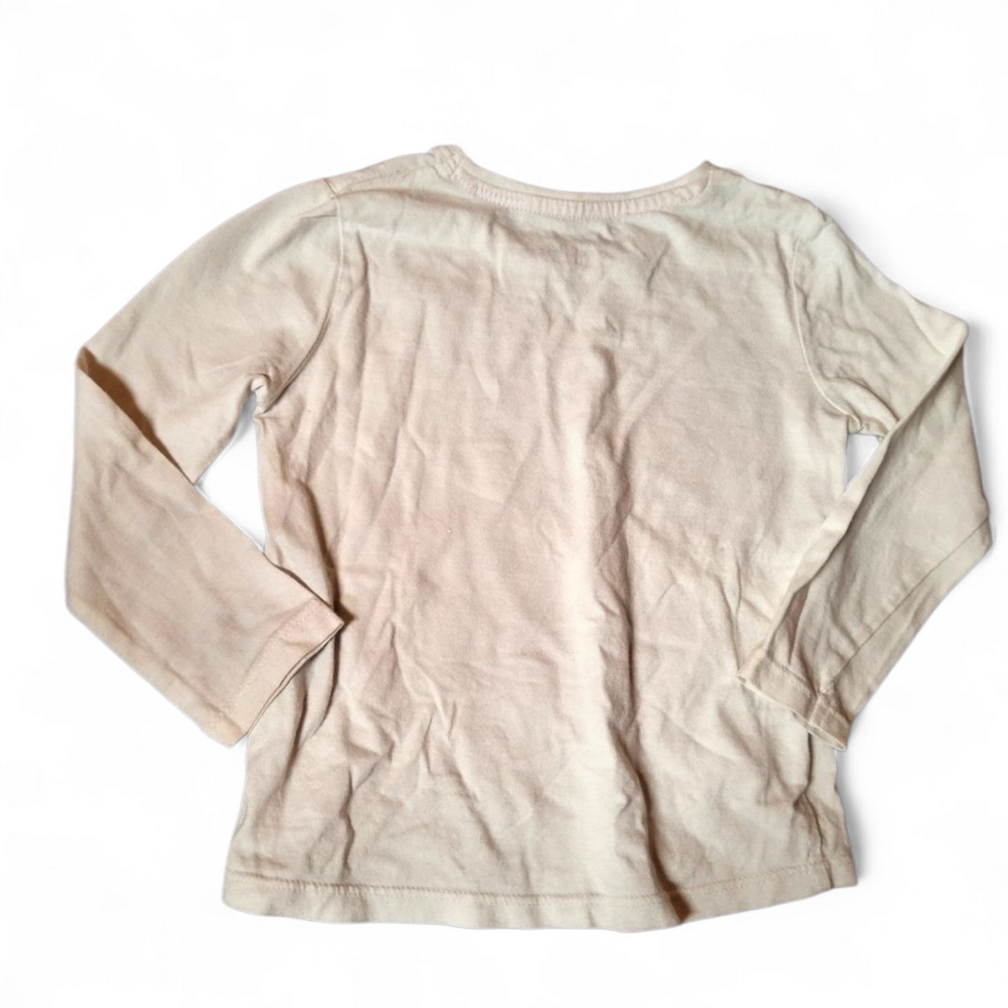 Primark Girls White Butterfly T-Shirt – Age 2–3 Years – 100% Cotton