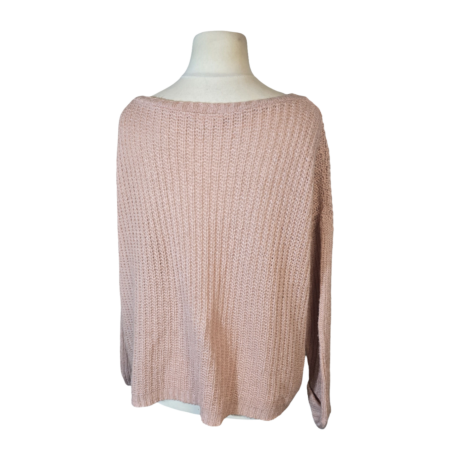 New Look Pale Pink Oversized Knit Jumper – Size 12