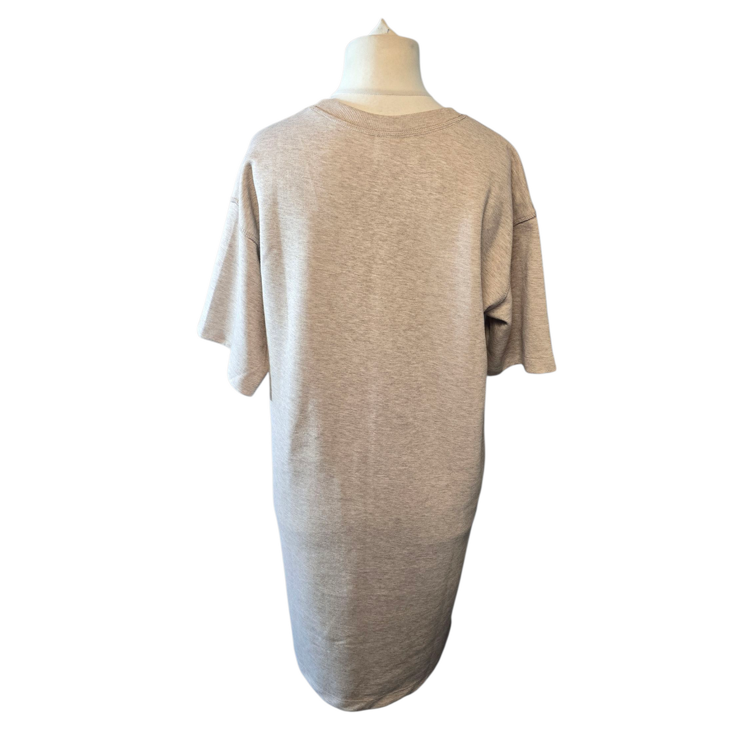 H&M Beige Oversized Jumper Dress – Short Sleeves – EUR XS (UK size 8/10)