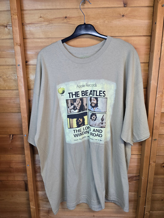 The Beatles ‘Long and Winding Road’ T-Shirt – Beige – Size 2XL – New with Tags