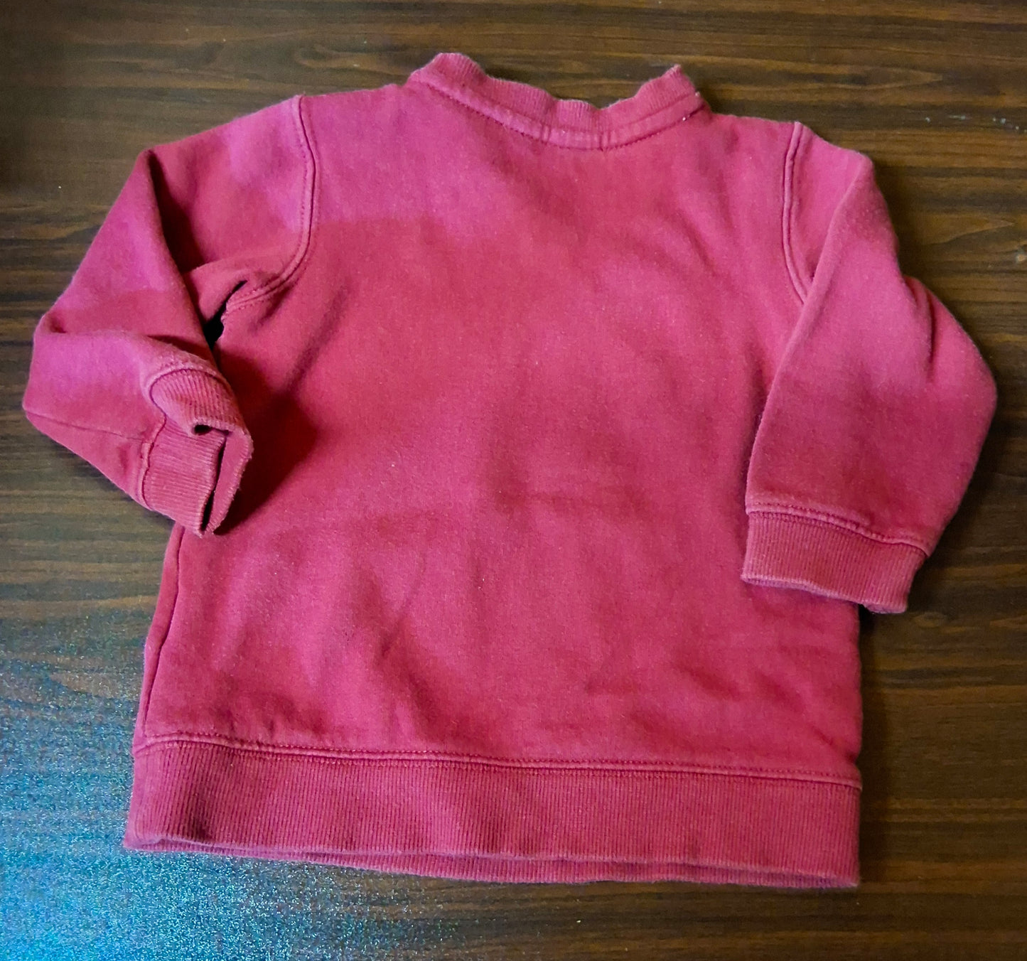 H&M Girls Red Minnie Mouse Jumper – 9-12 Months – Cotton Blend