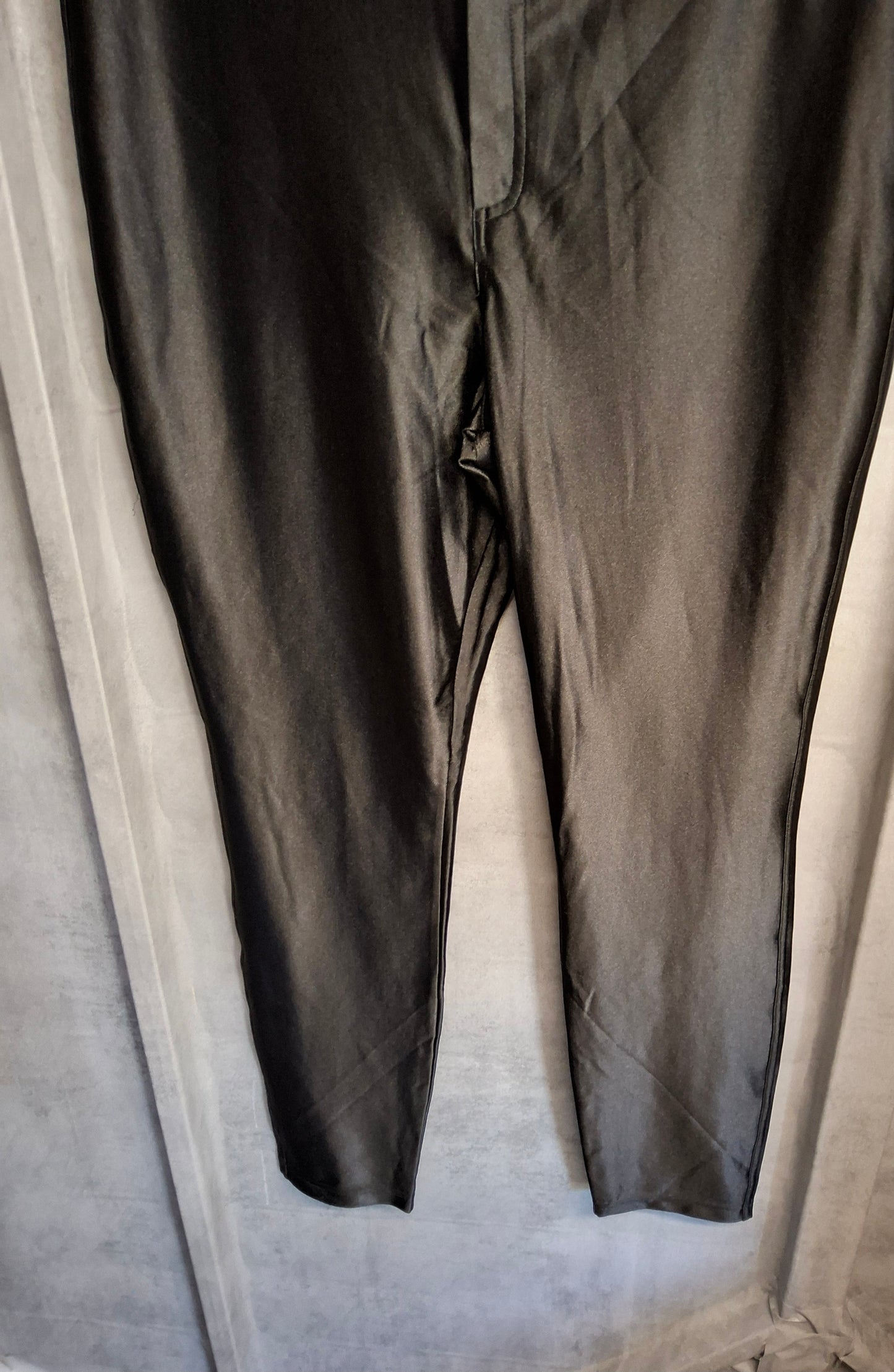 River Island Black Shiny Skinny Jeggings – Size 18 Reg – High Waist – NWT