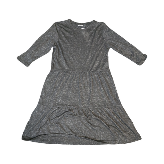 Pep & Co Black Glitter Tiered Dress Size 8 –New