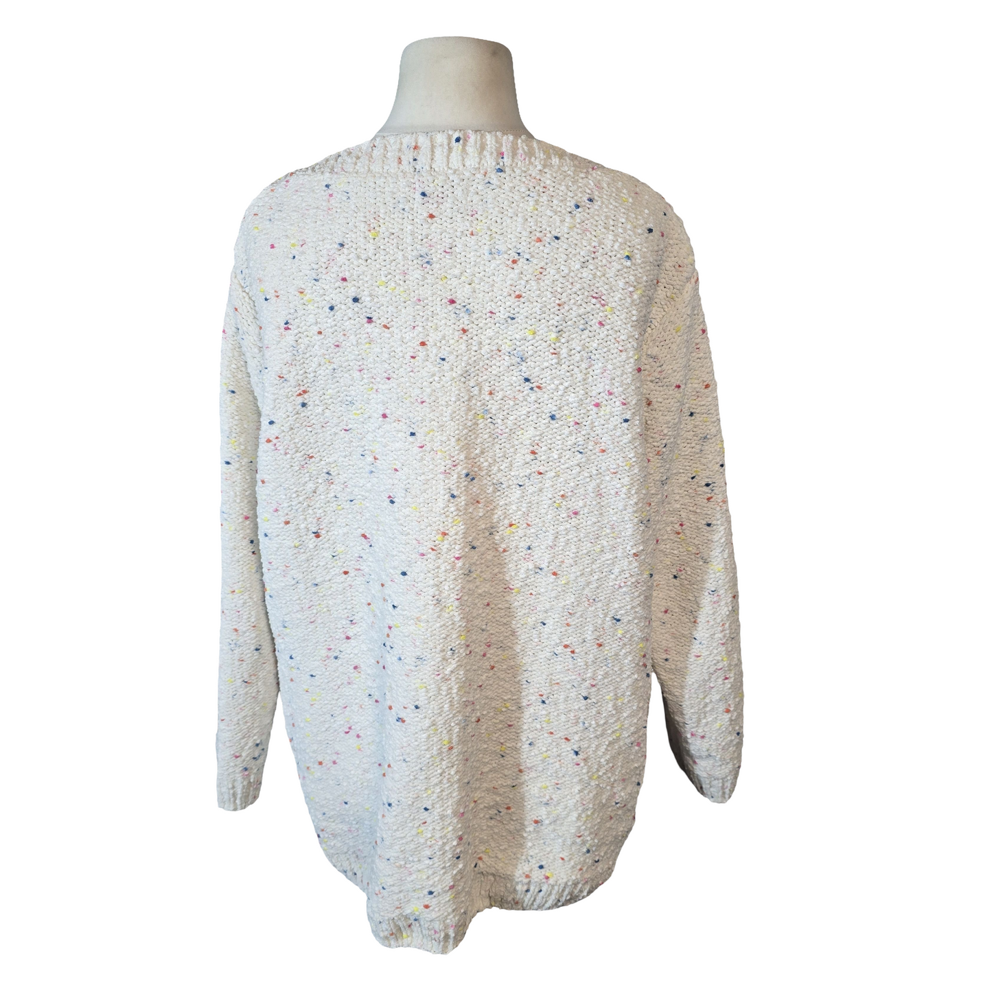 Cotton Traders Cream Speckled Knit Jumper – Size 22 – Relaxed Fit