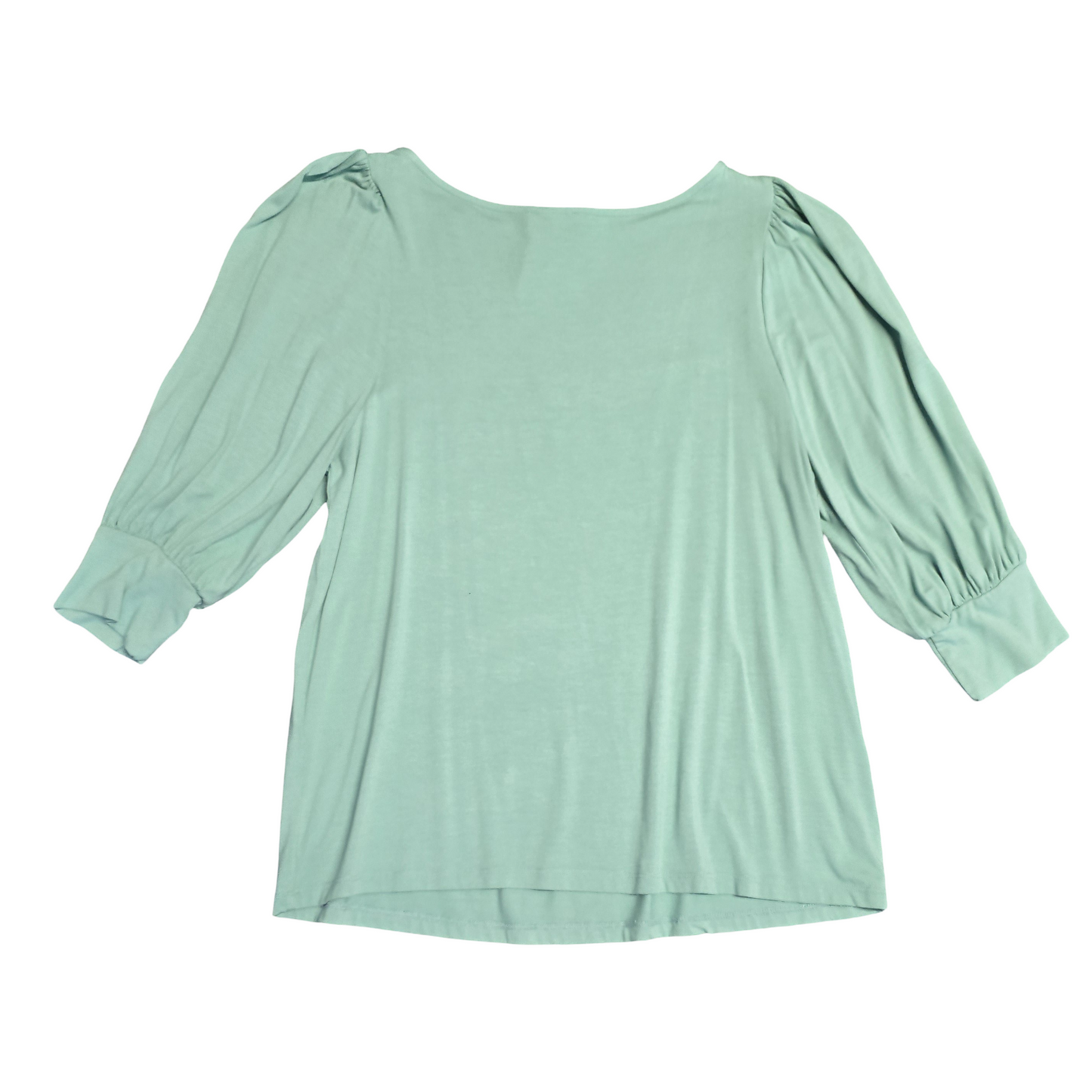 Matalan Turquoise Green 3/4 Sleeve Top Size 10 Everyday