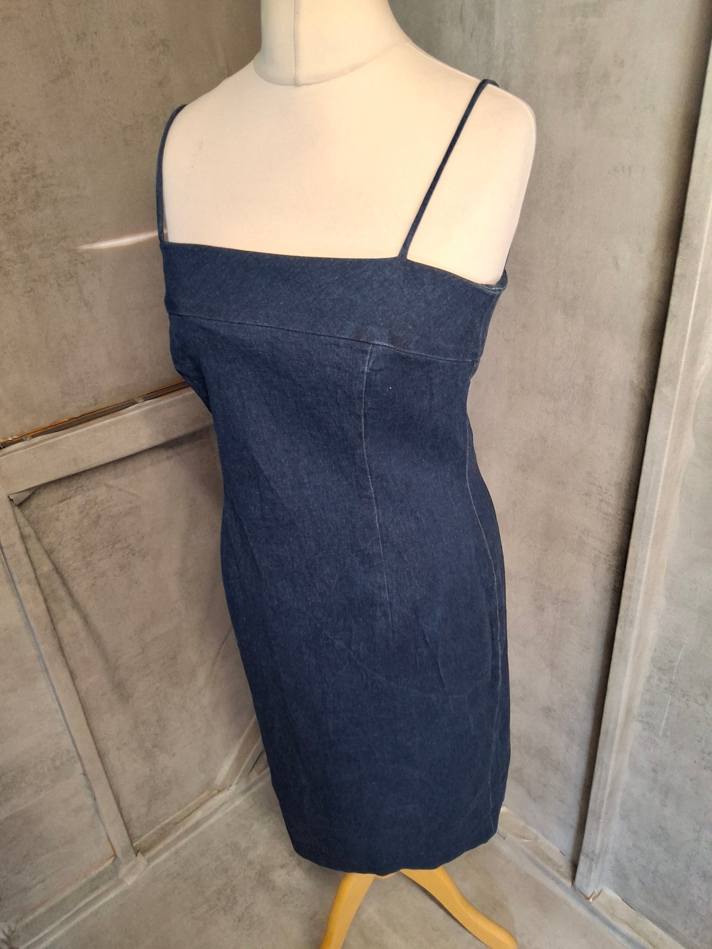 Brooks Brothers Dark Denim A-Line Dress – Size 8 – 100% Cotton