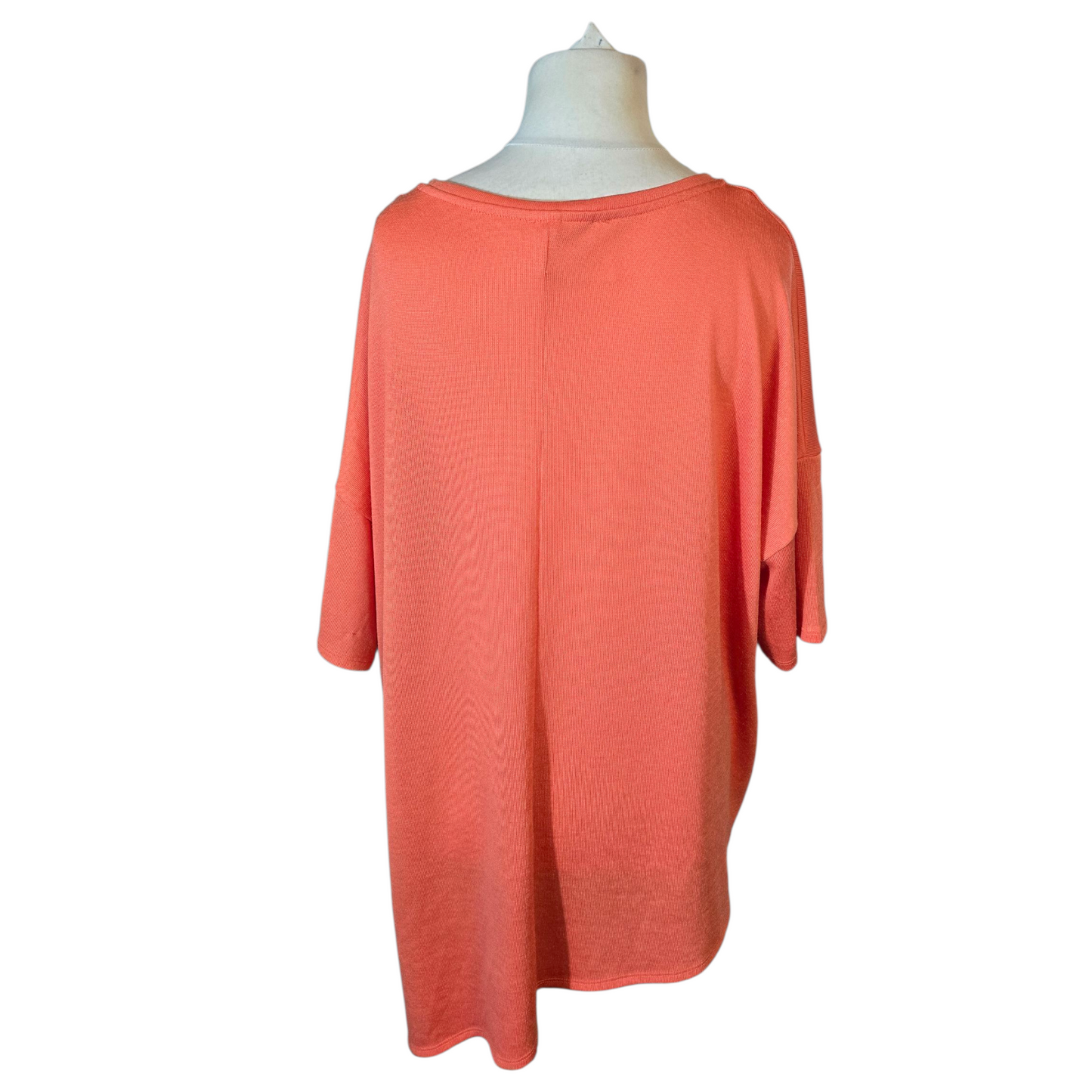 George Orange Lightweight Asymmetric Jumper – Size 22 – Relaxed Fit