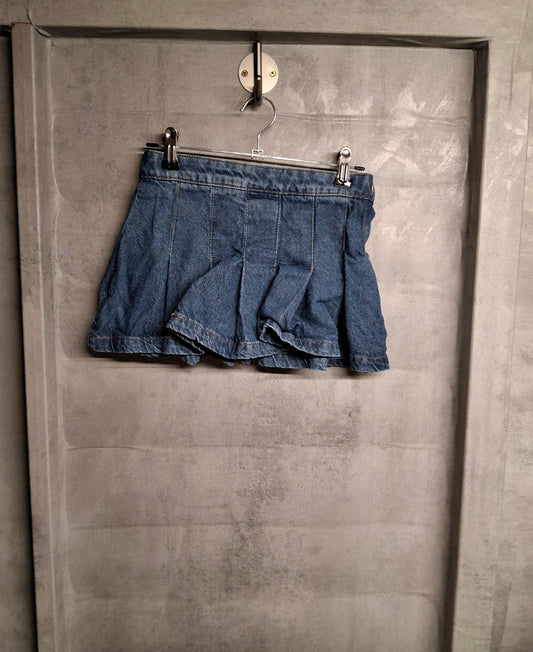 Matalan Girls Blue Denim Skirt – Age 5-6 Years – 100% Cotton