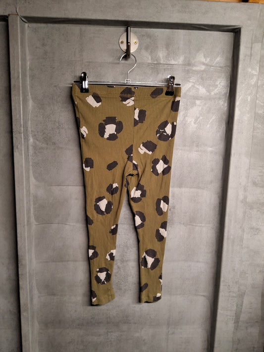 George Girls Green Animal Print Leggings – Age 4-5 Years – Cotton