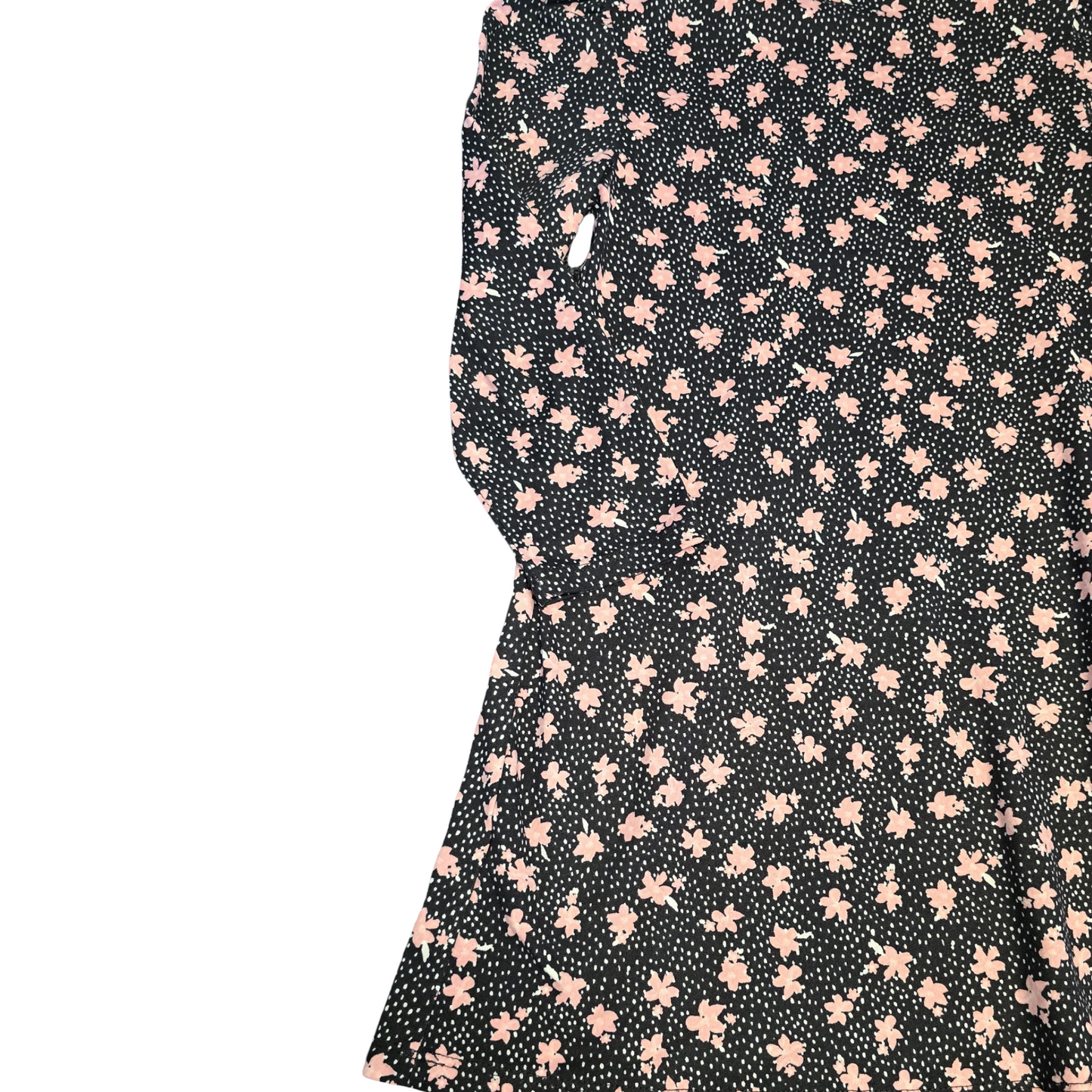Matalan Girls Black & Pink Floral Dress – Age 7