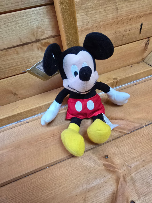 The Disney Store Mickey Mouse Plush Beanie Soft Toy – 24cm