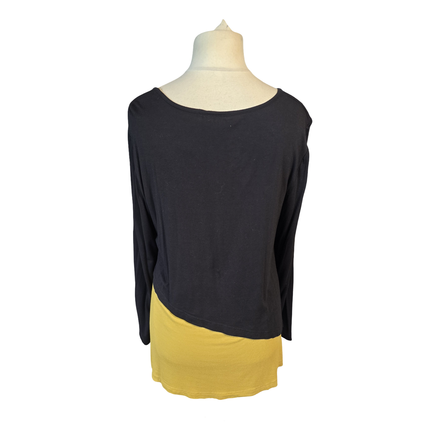 Capri Top Black & Mustard Size 10-14 S/M Layered Causal
