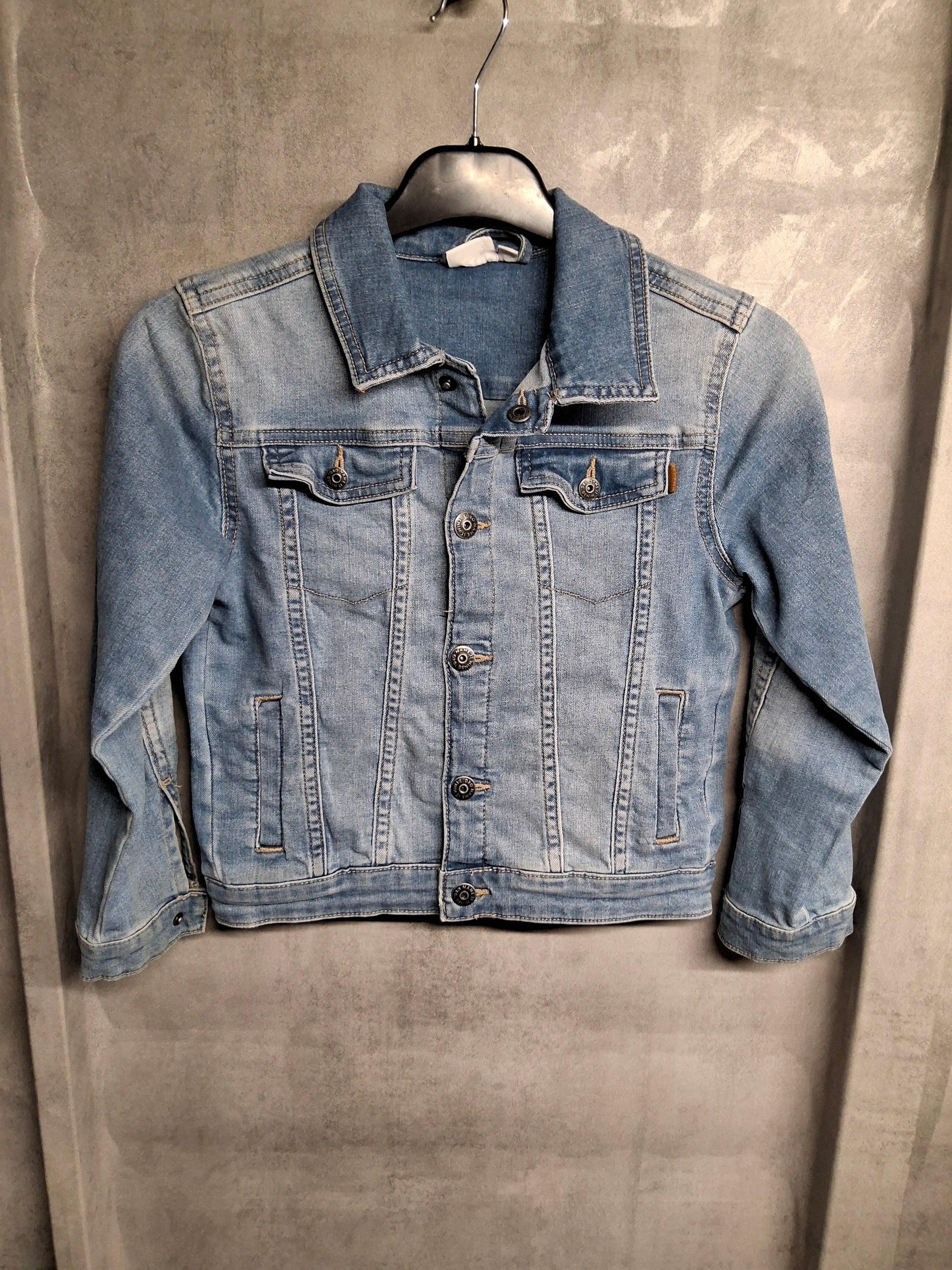 Name It Girls’ Light Blue Denim Jacket – Age 7 – Classic Button-Up Layer