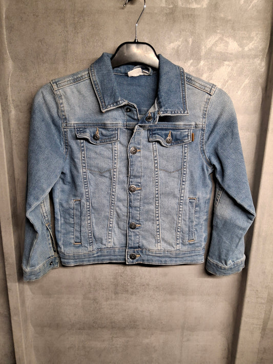 Name It Girls’ Light Blue Denim Jacket – Age 7 – Classic Button-Up Layer
