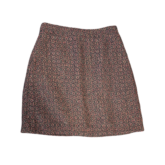 Warehouse Red, Black & Gold Knitted Mini Skirt – Size 8