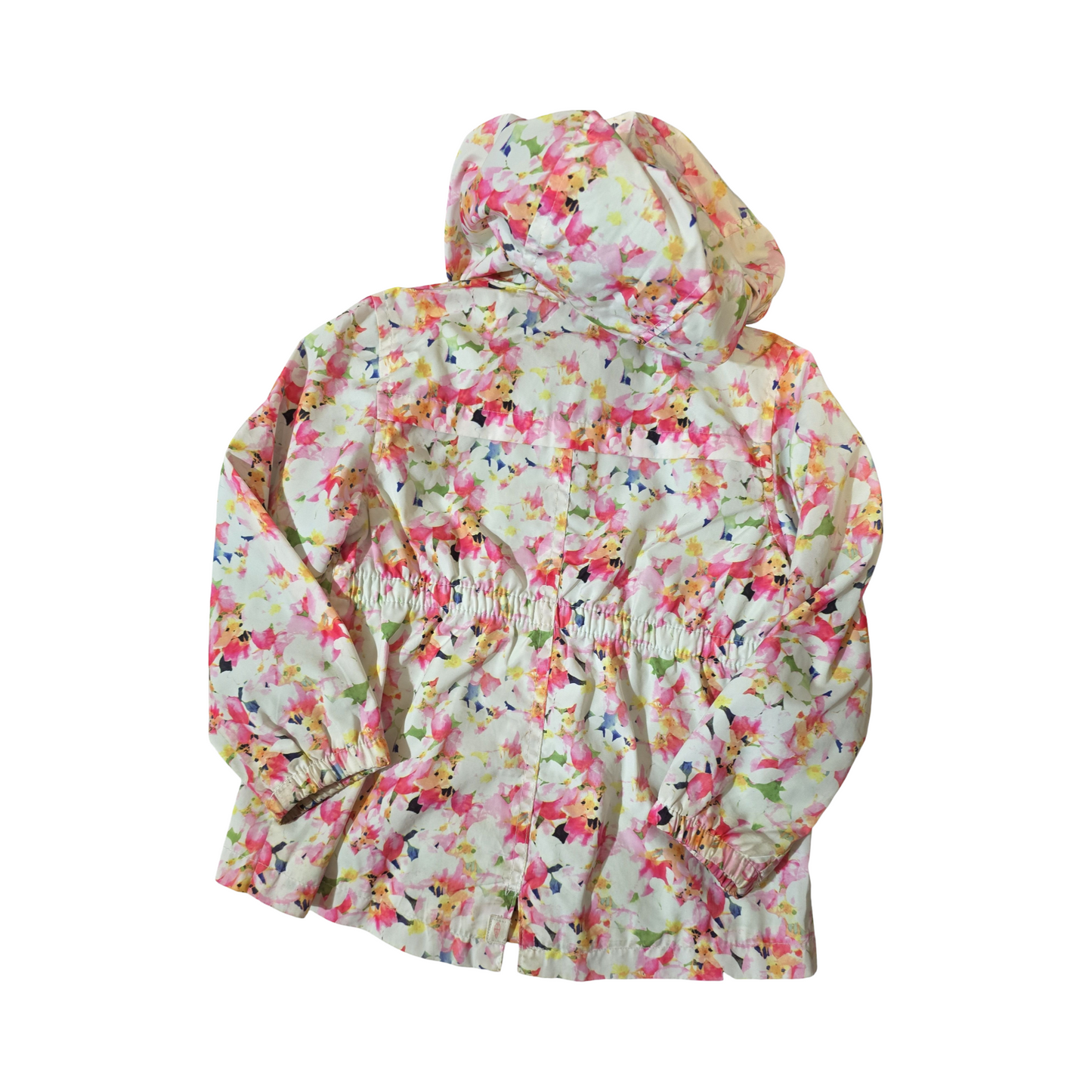 Zara Girls Floral Multicoloured Hooded Jacket – Age 3-4 Years – 100% Polyester