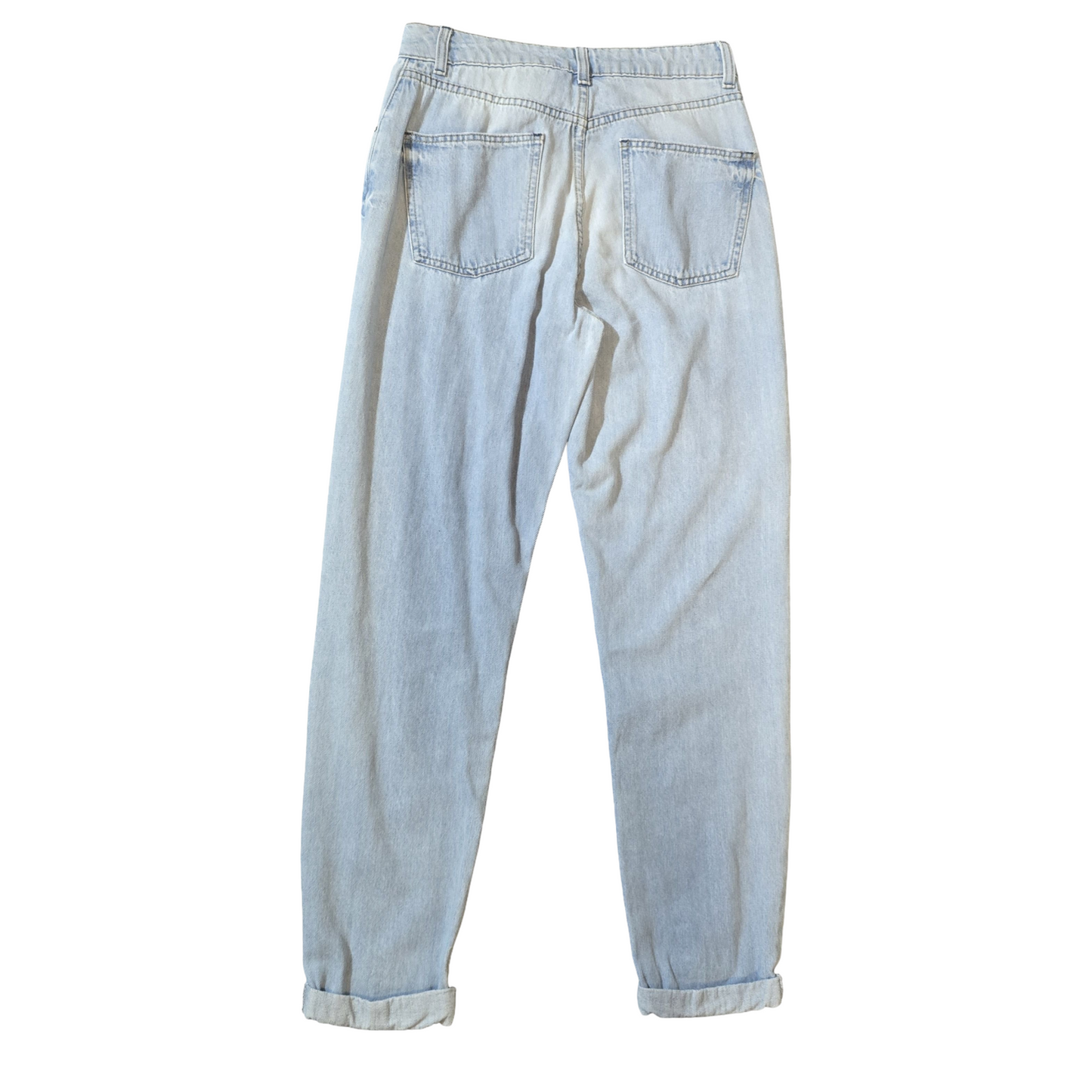 Topshop Moto Light Blue High Waist Slim Leg Jeans – W28 L32