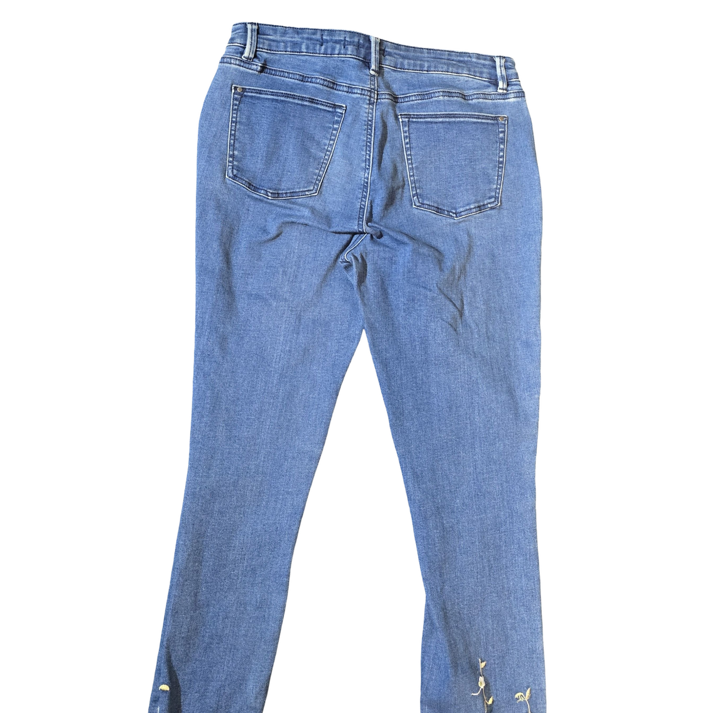 Tu Embroidered Hem High Waisted Skinny Jeans – Size 12 Regular