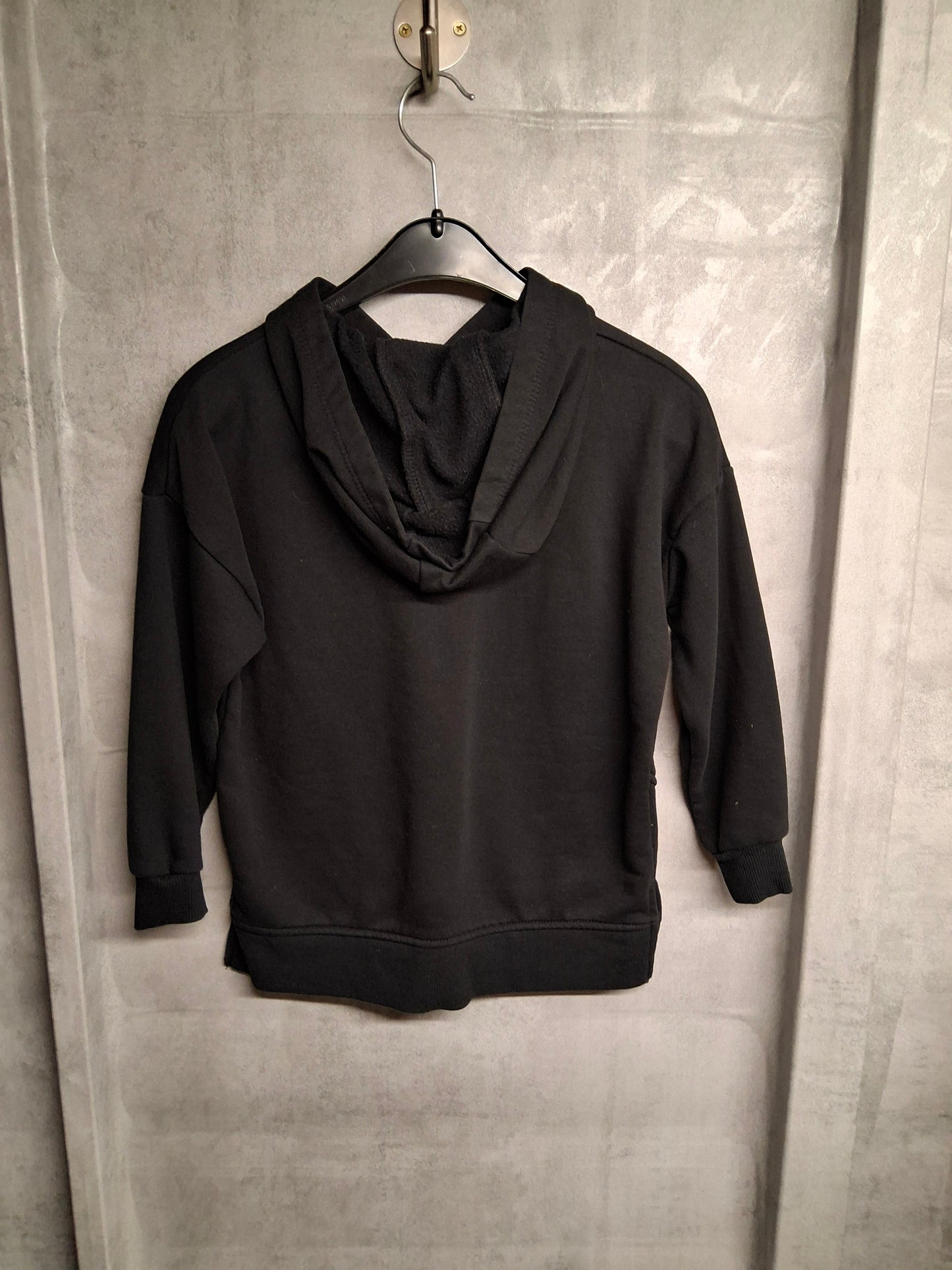 George Black Hoodie with Gold "Good Energy" Print – Girls 7–8 Years – Cotton/Polyester