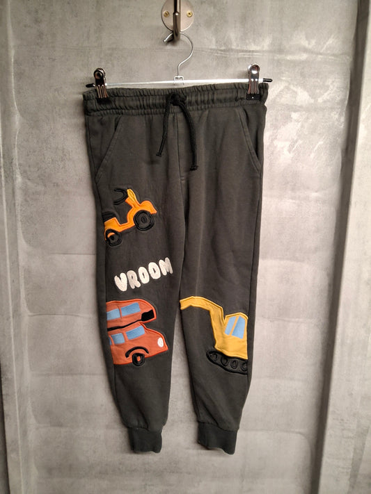 F&F Black Tractor Design Joggers Age 5-6years 