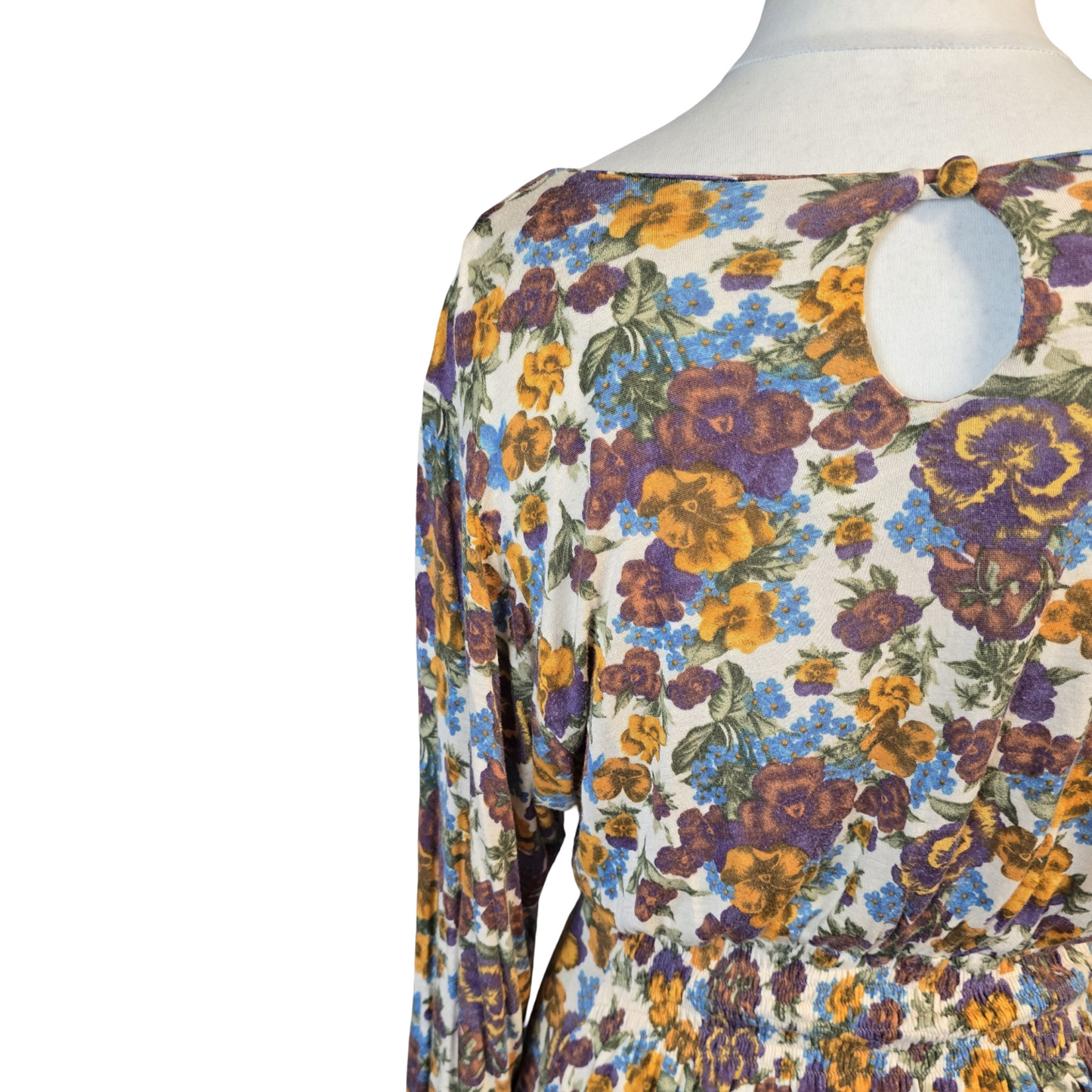 Topshop Top Multicoloured Size 12 Floral Causal