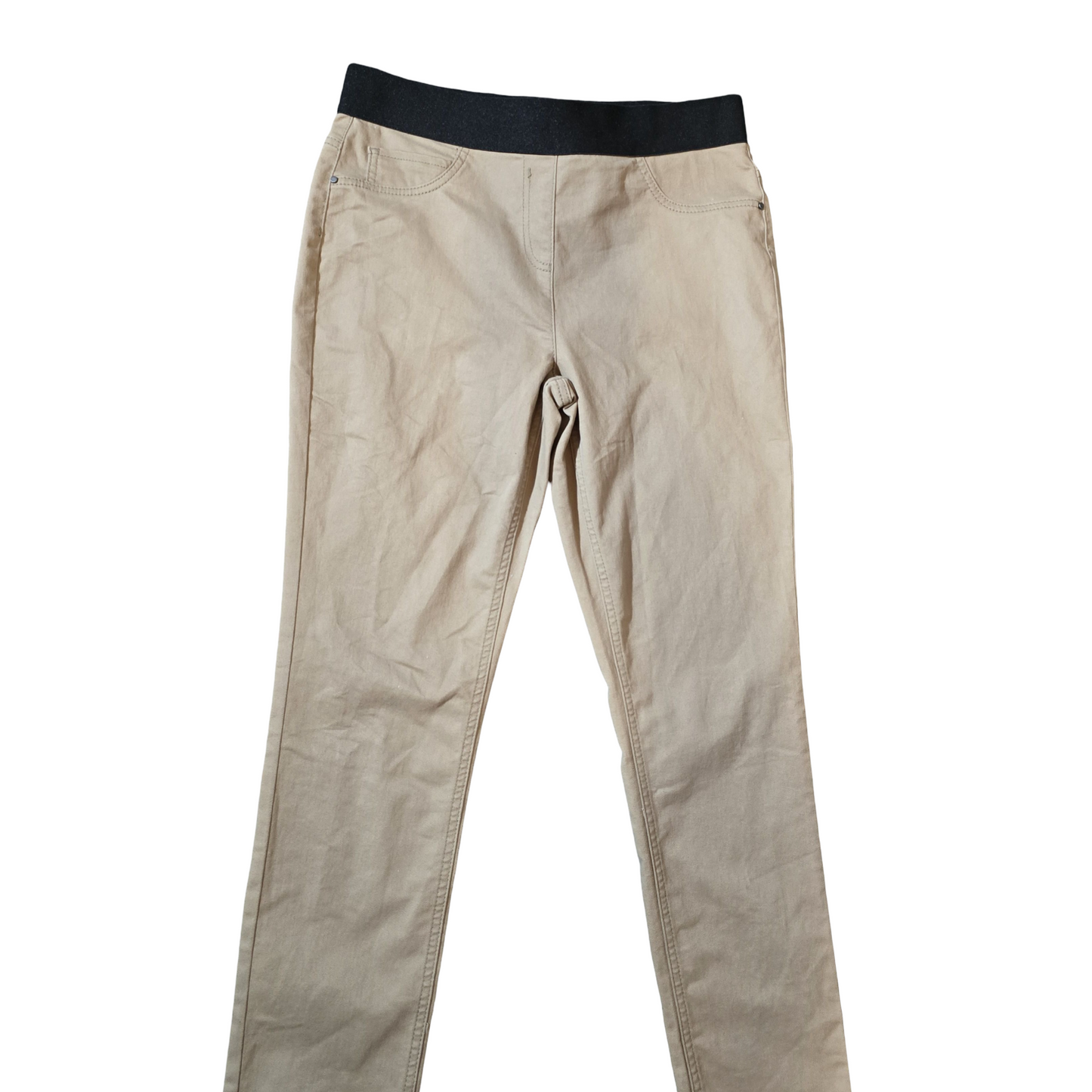 George Beige Slim Leg Jeggings – Size 14 – Elasticated Waist Everyday Staple