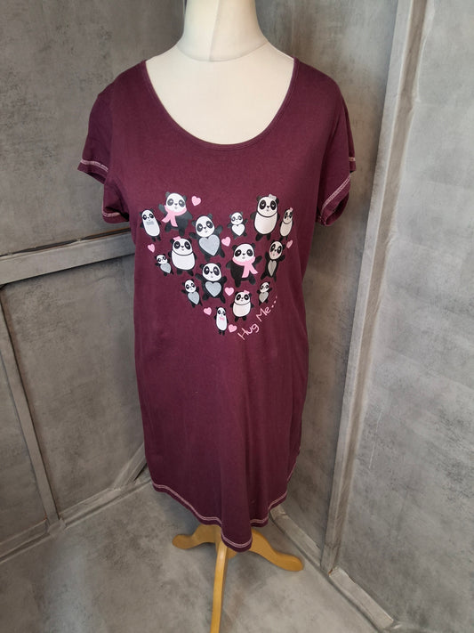 BHS Purple Polar Bear Nightie – Size 12/14 – For Max Chill & Zero Effort 🐻‍❄️💤
