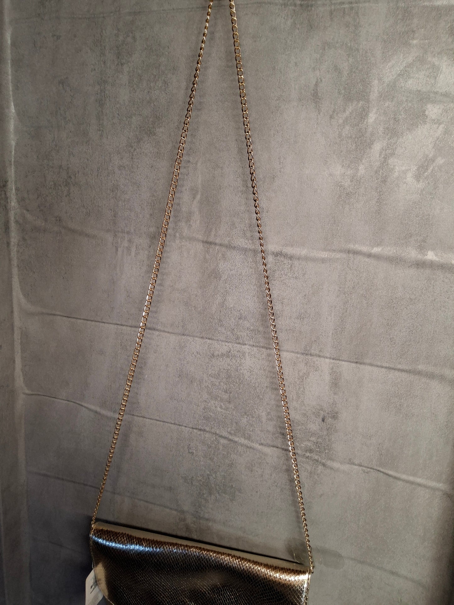 Primark Gold Croc-Style Shoulder Bag