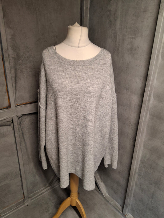 George Grey Relaxed Knitted Jumper – Size 20/22 – Cosy Everyday Layer