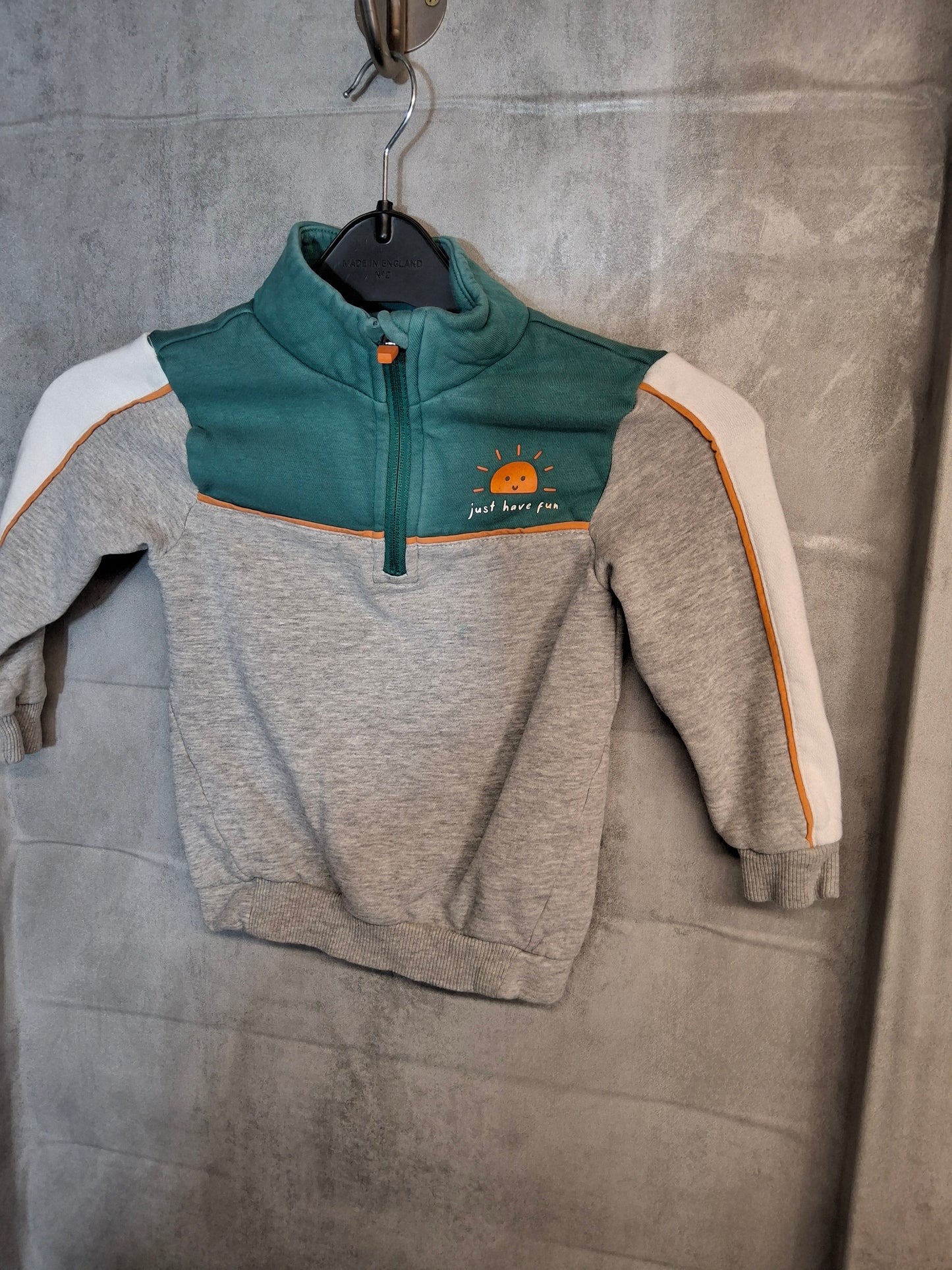 George Grey & Green 1/4 Zip Jumper – Boys – Cotton Blend 4-5years