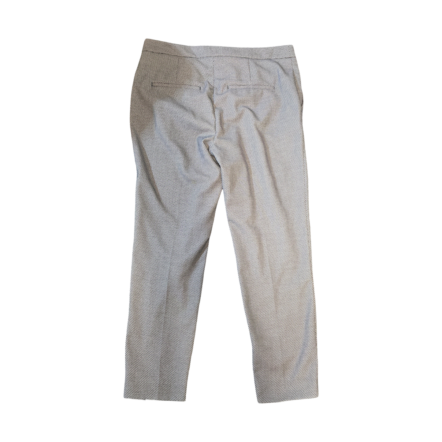 H&M Black & Grey Slim-Leg High Waist Trousers – Size 12 (EU 40)