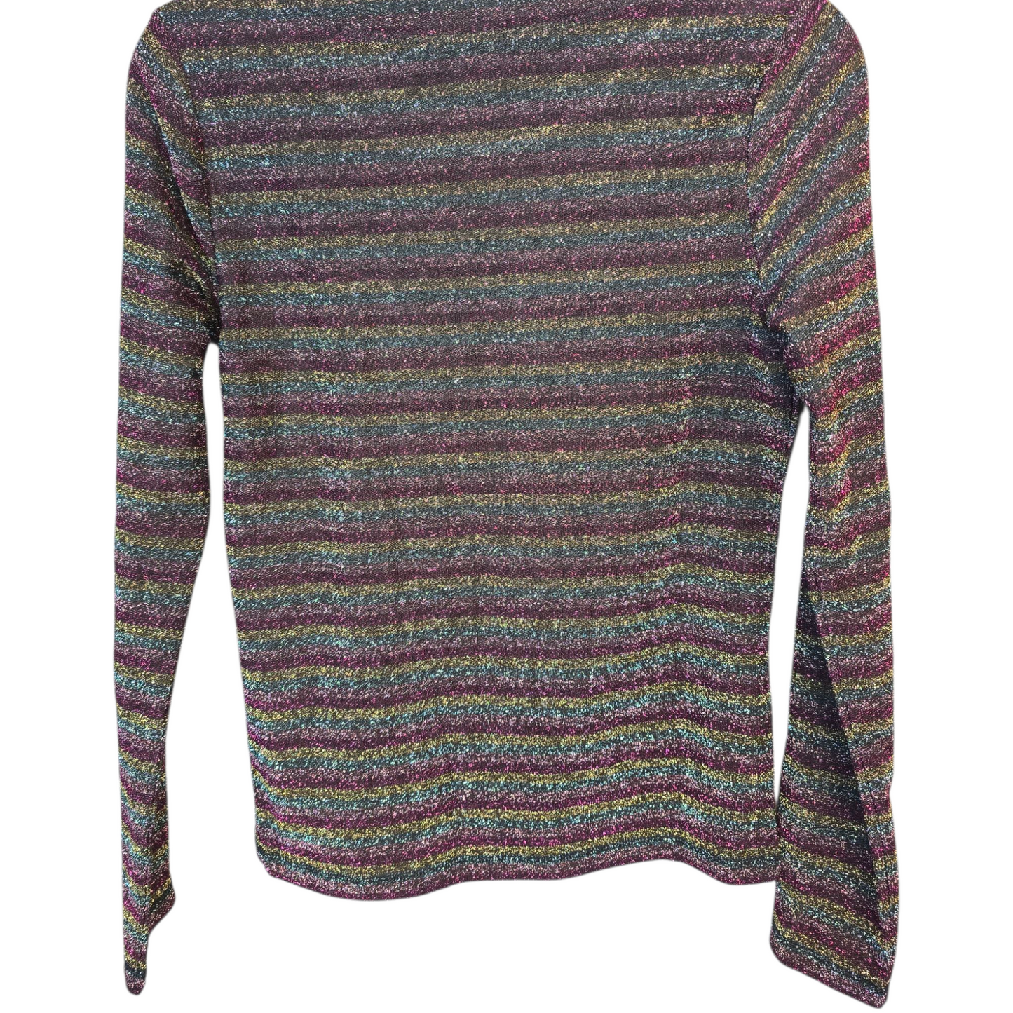 Boden Glitter Stripe Long Sleeve Top – Size 10