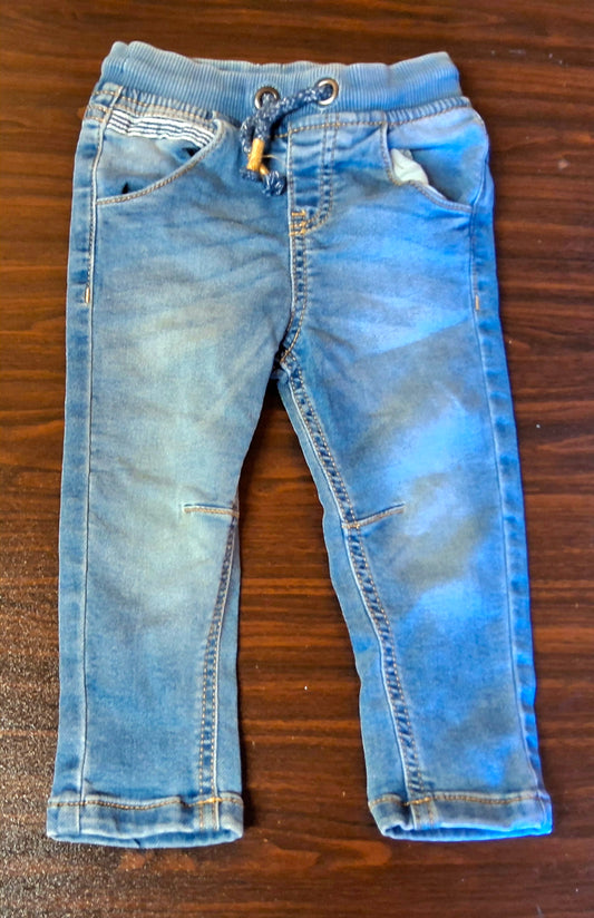 F&F Boys Skinny Jeans – 6–9 Months – Cotton & Polyester