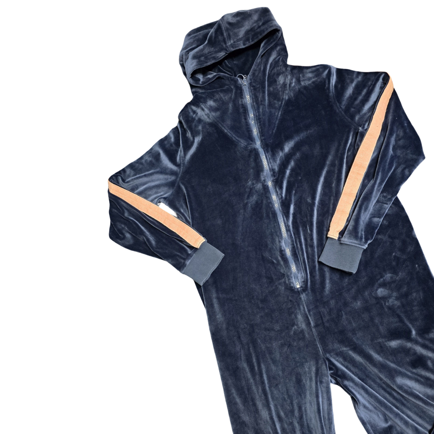 Next Navy & Pink Fleeced Hooded Onesie –  Girls Age 15–16 Years – Cosy Zip-Up