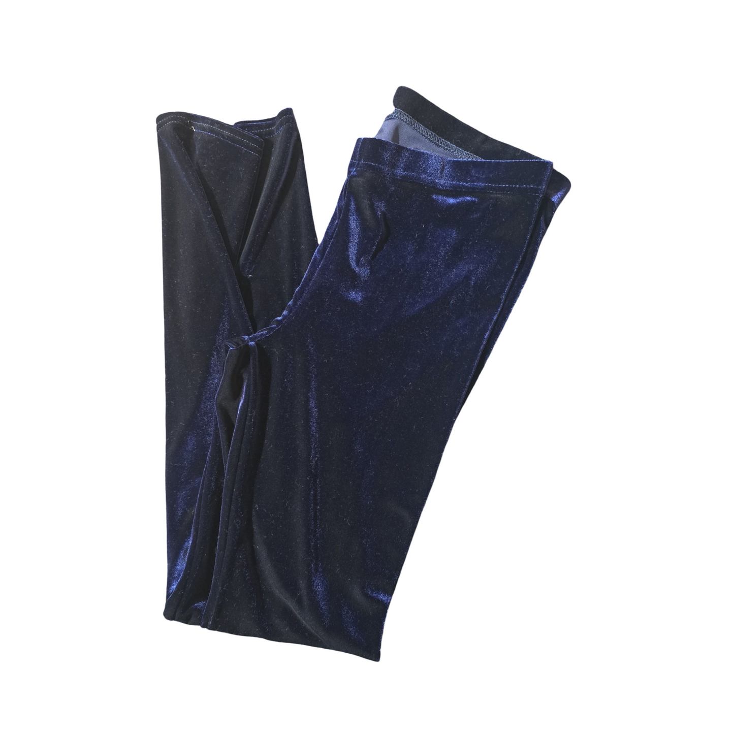 Dorothy Perkins Navy Velvet Skinny Leggings – Size 10 – Stretch Waistband