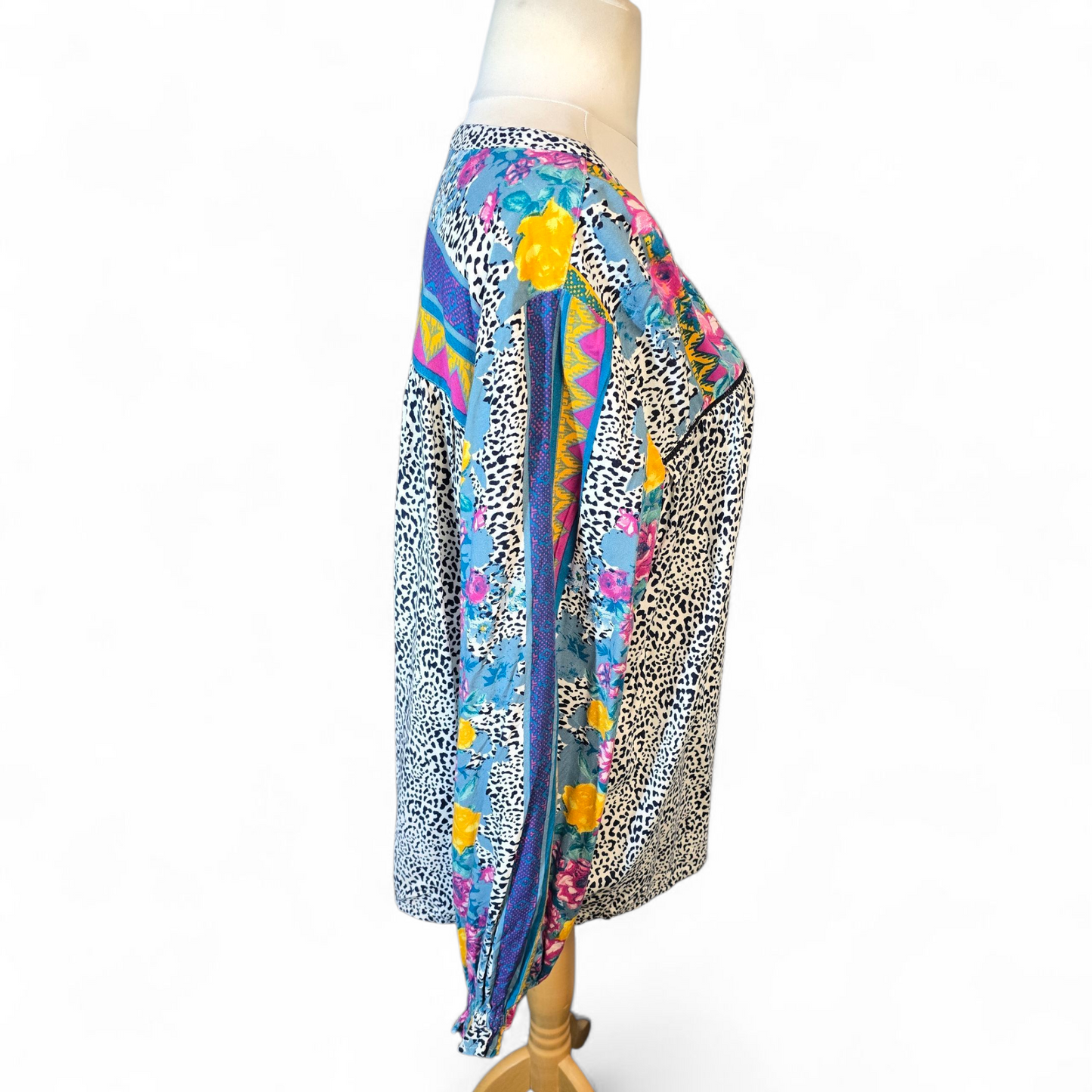 Tu Multicoloured Floral & Animal Print Blouse – Size 22
