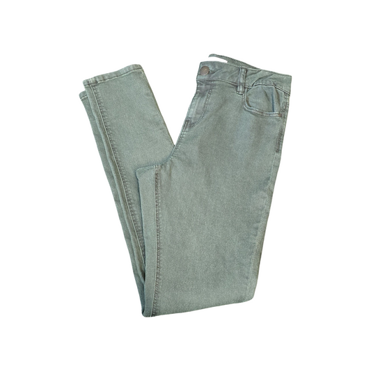 George High-Waisted Skinny Jeans – Size 10 Dark Green | Cute, Comfy, Goes with Everything