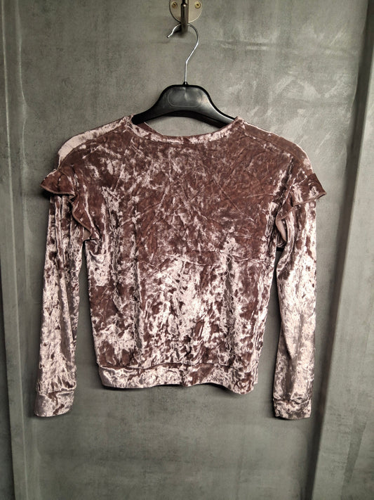 Matalan Pink Velvet Long Sleeve T-Shirt – Age 10 Years
