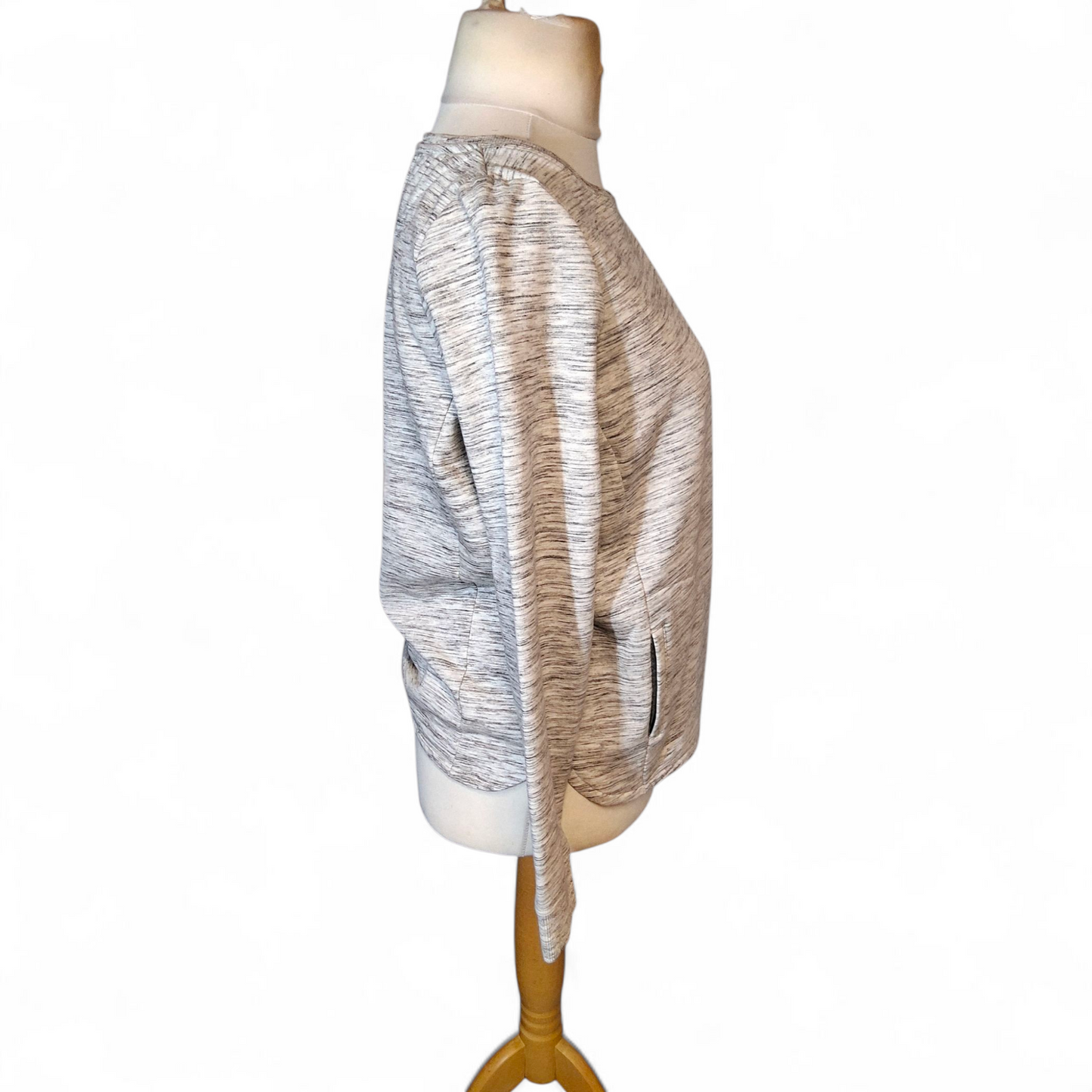 Mint Velvet Grey Hygge Jumper – Size 12, Pockets, Cosy Cotton Blend