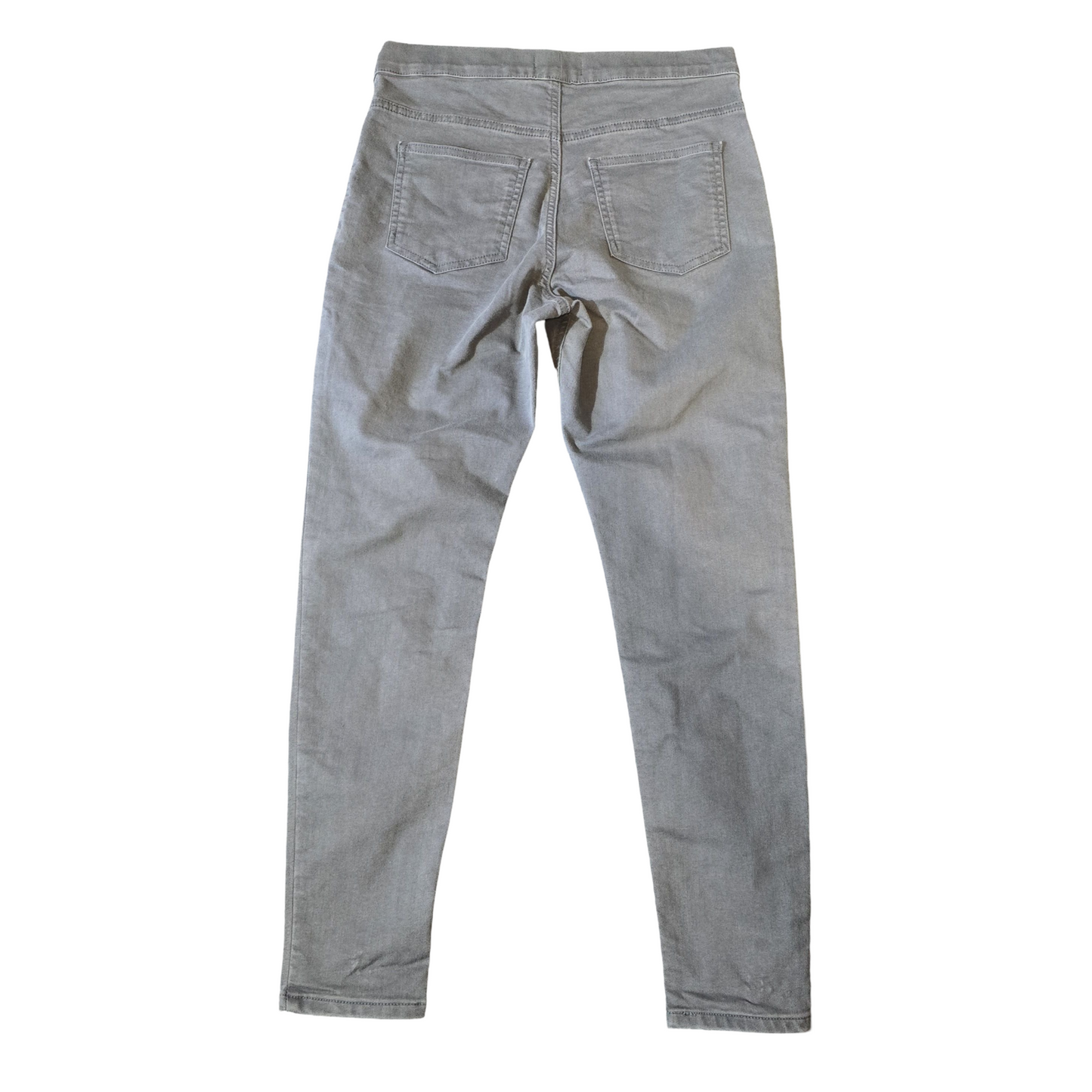 M&S Grey High-Waisted Jeggings – Size 12 Short – Stretch Cotton Blend