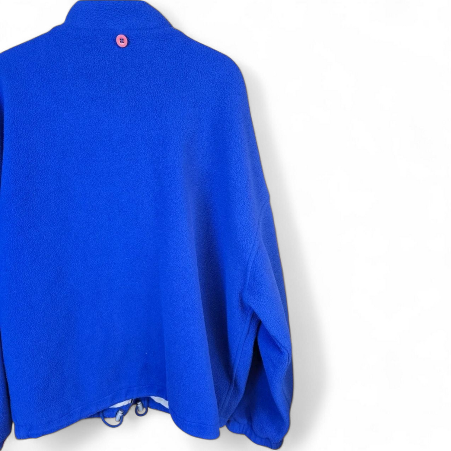 Men's Vintage 90s Nordica Blue Fleece Jacket  S50 Insulated Zip Closure Outdoor