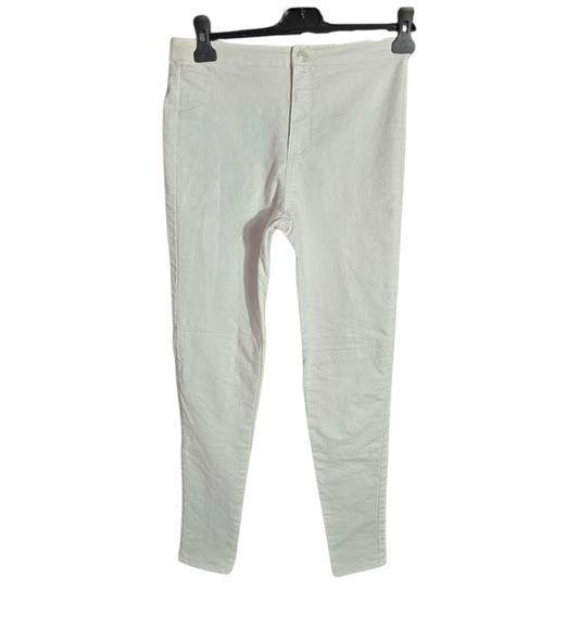 Primark white high waisted skinny jeggings size 10