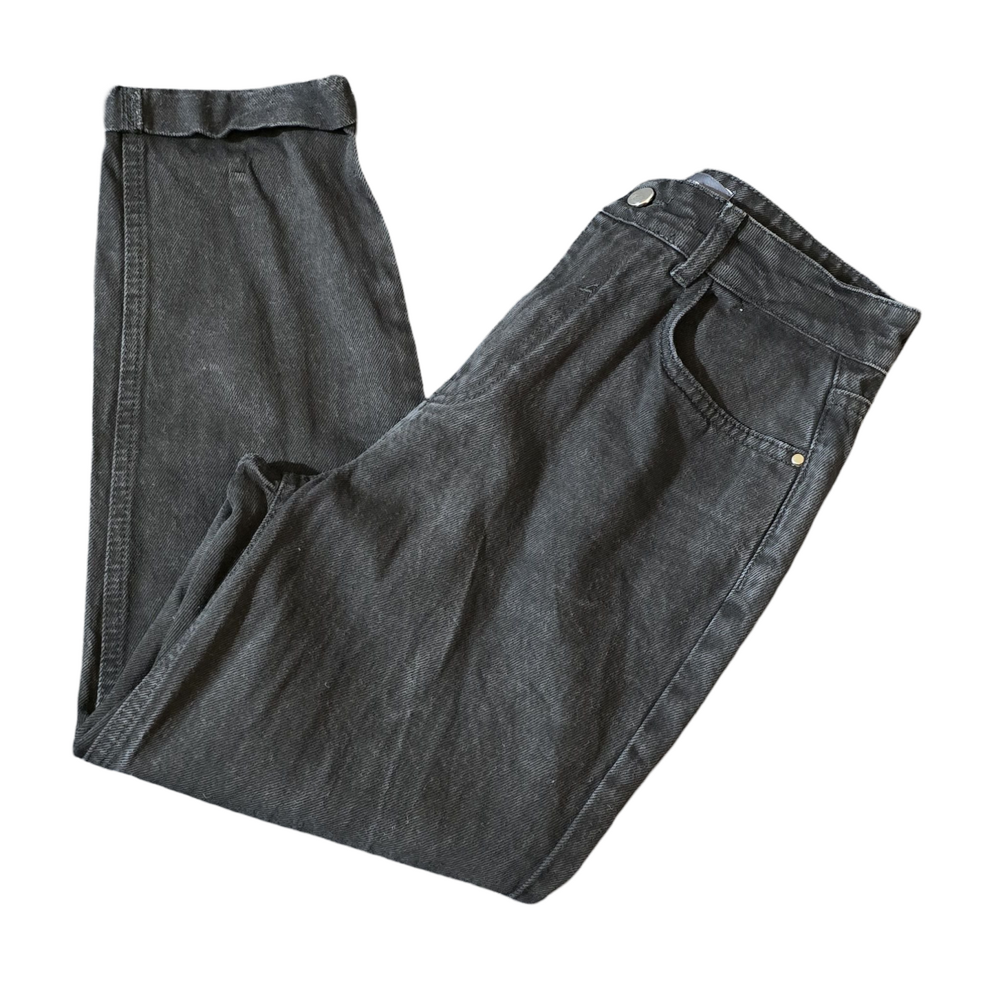 Sosandar Black Slim Fit High-Waisted Jeans – Size 8 Short