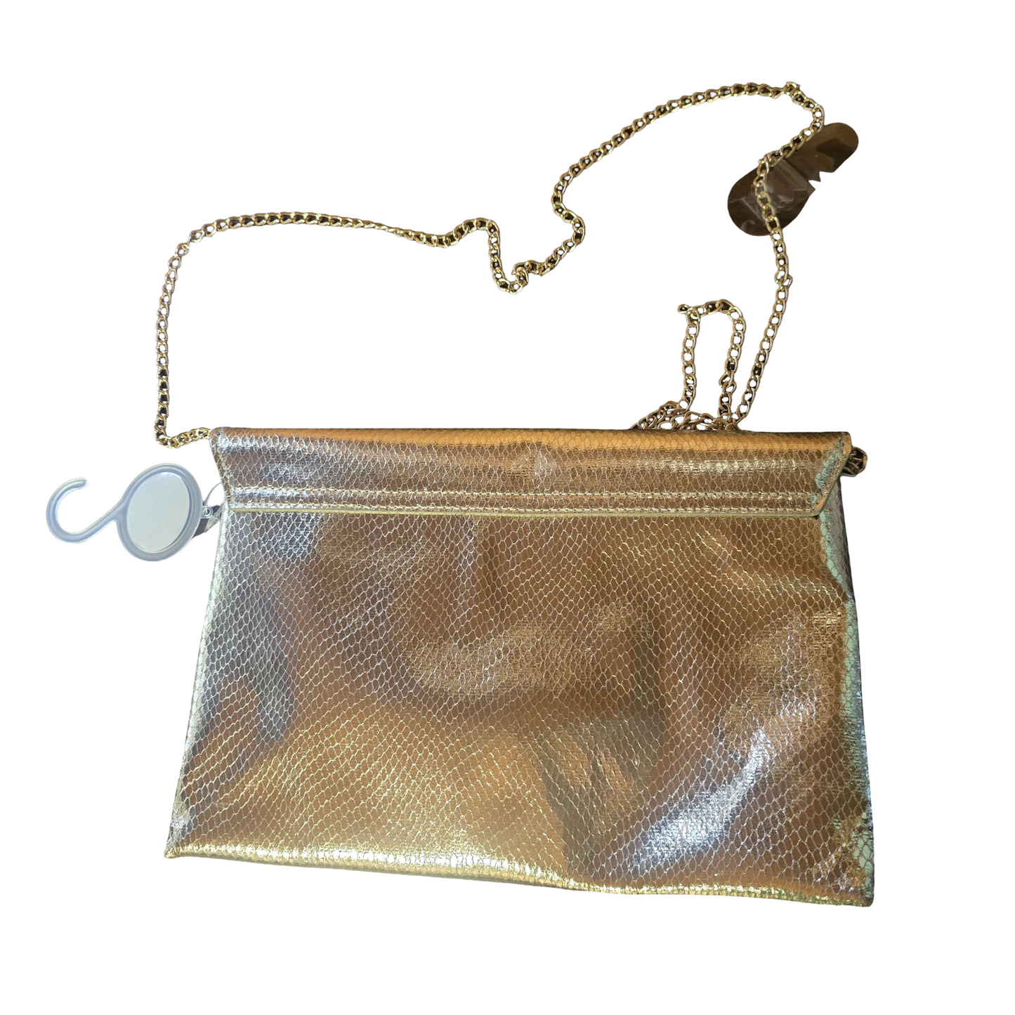 Primark Gold Croc-Style Shoulder Bag