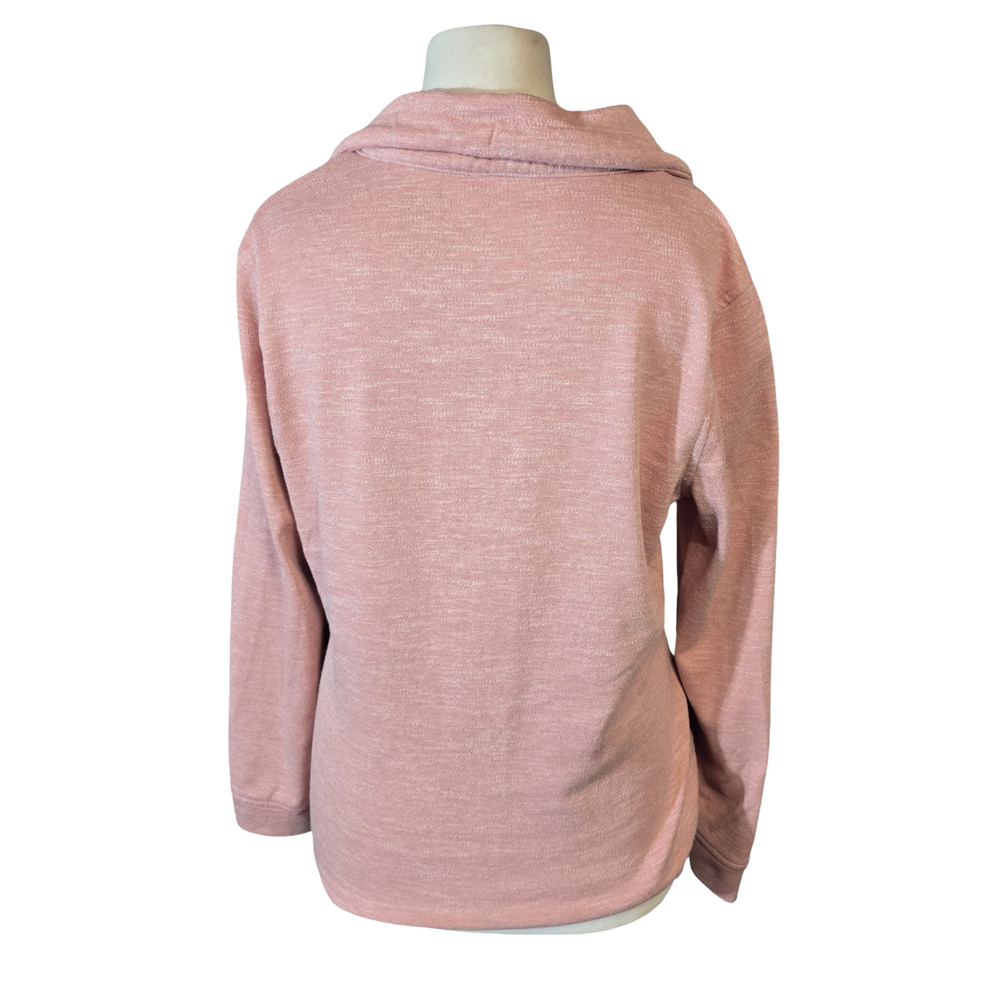 Regatta Light Pink Zip-Up Lightweight Jumper – UK size 12 – Drawstring Collar & Pockets
