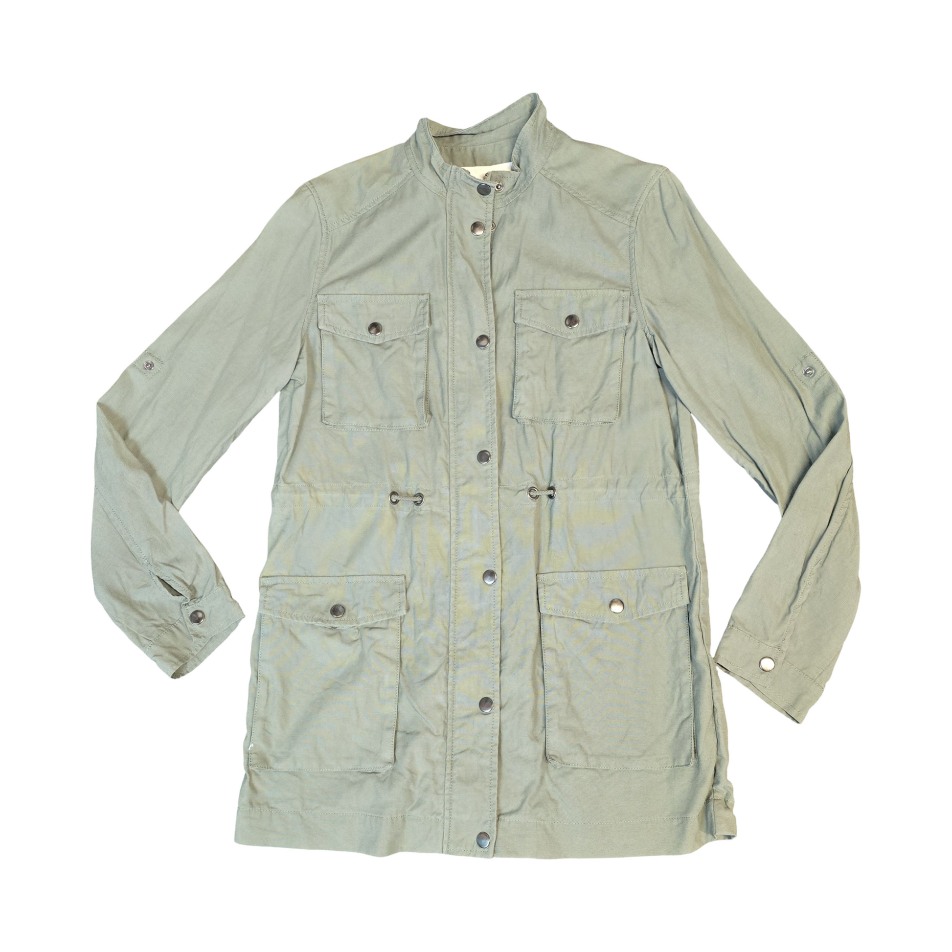 Thought Utility Jacket Khaki Size 10 Lightweight Causal 