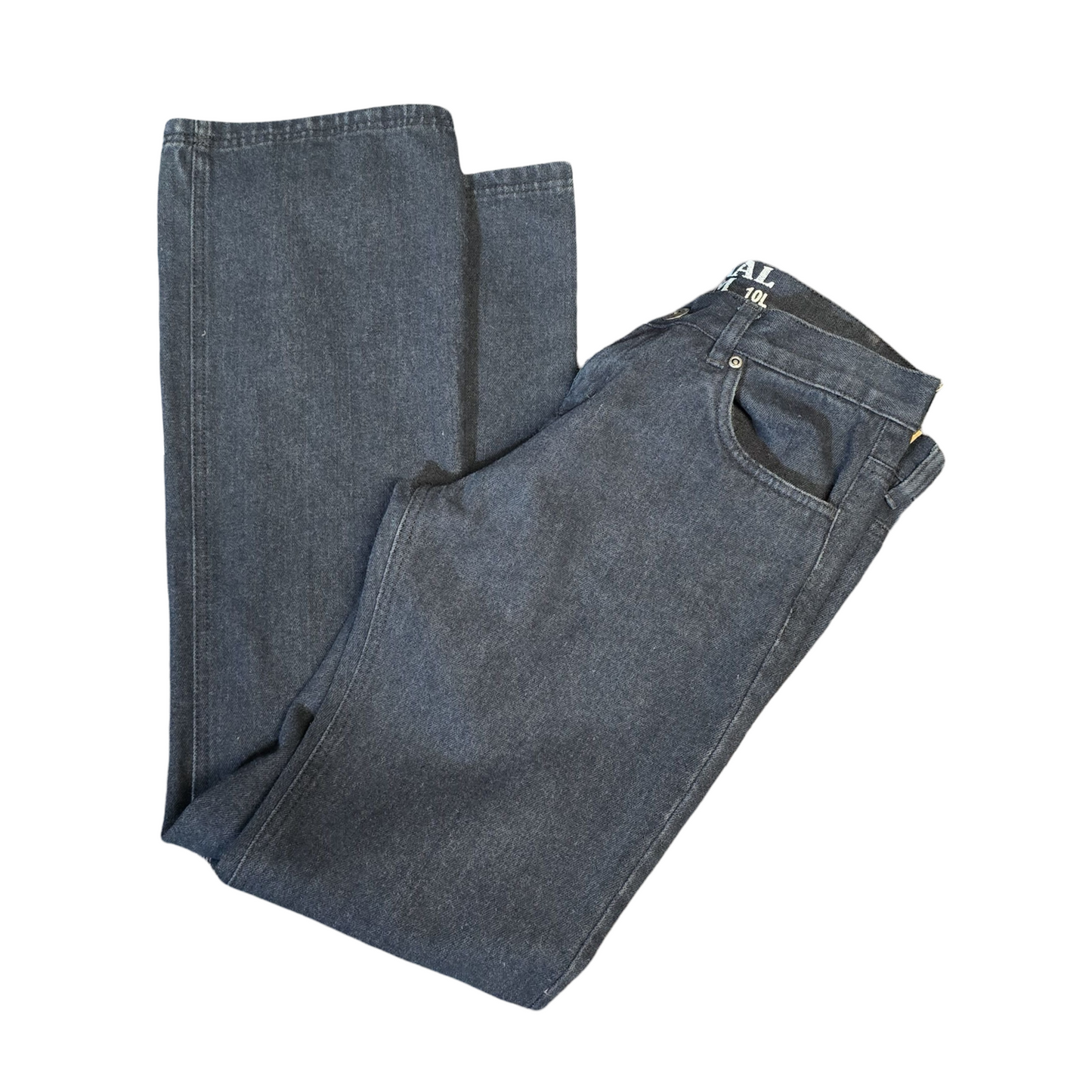 Original Denim Dark Wash Flared Jeans – Size 10L Low Rise